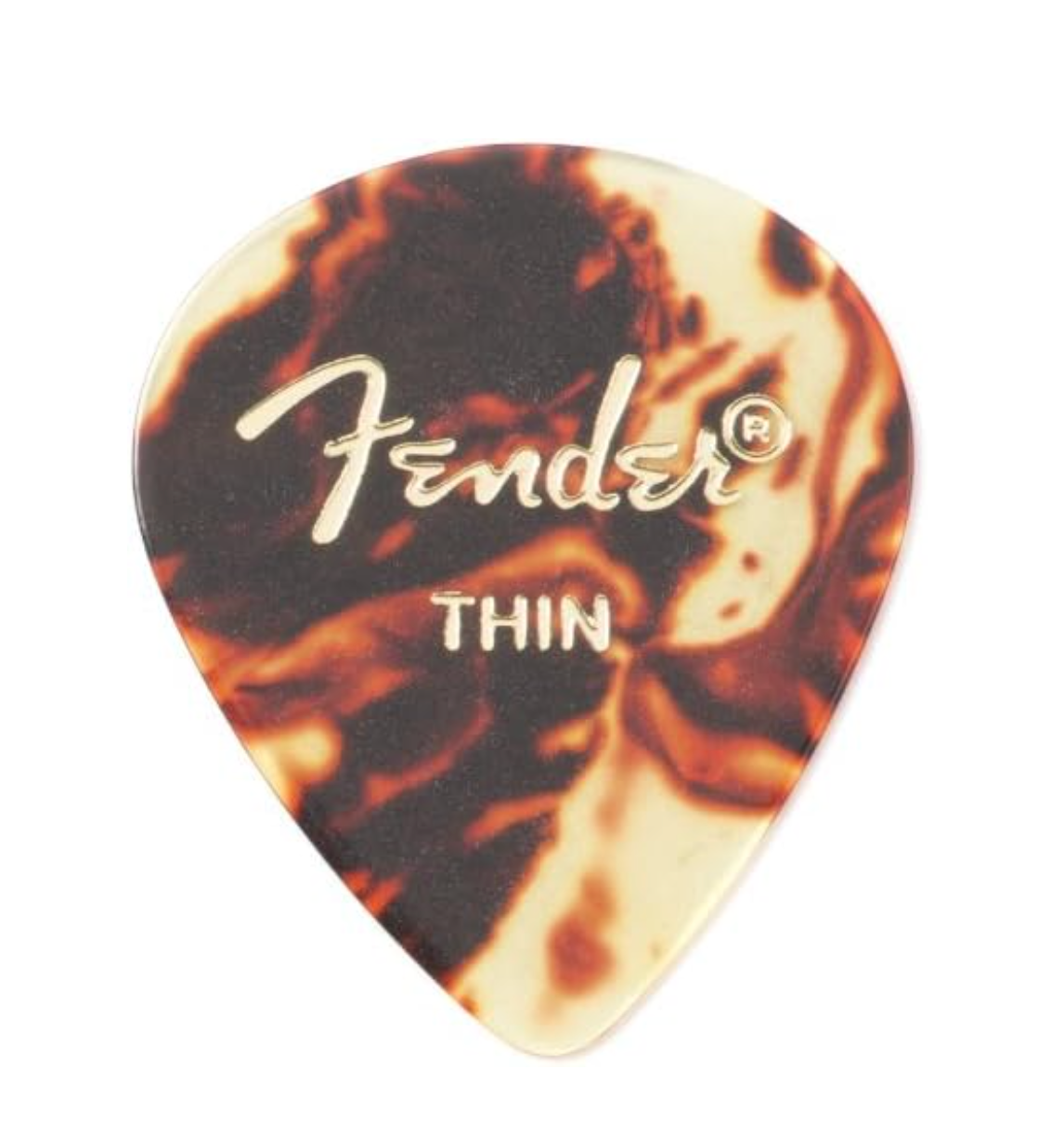 Fender 551 Shape Celluloid Picks, Shell, Thin (12)