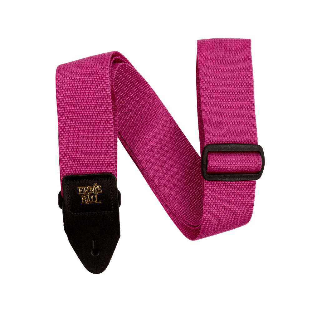 Ernie Ball P05355 Polypro Guitar Strap/Bass Strap - Raspberry