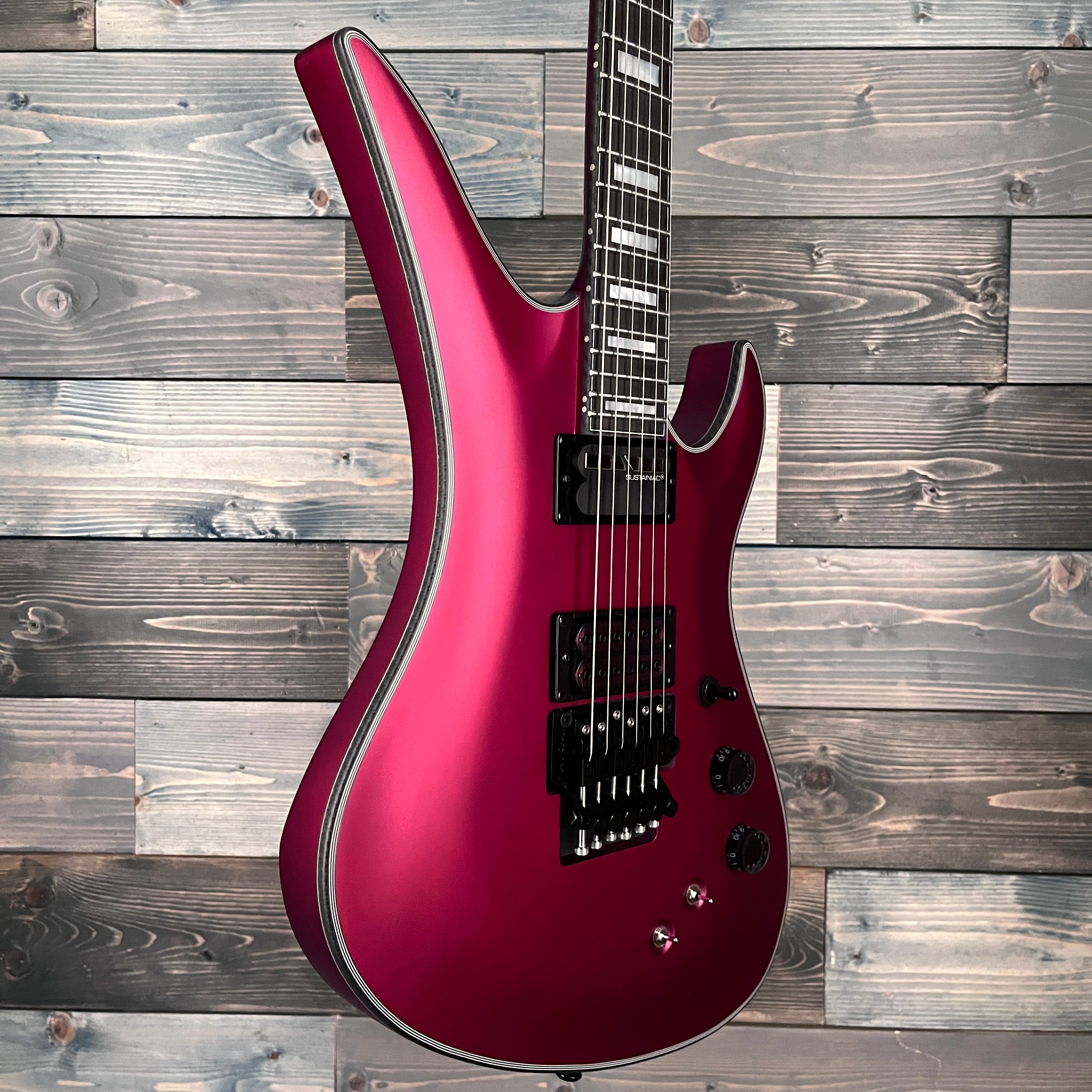 Schecter 579 Avenger Floyd Rose S Electric - Satin Candy Apple Red