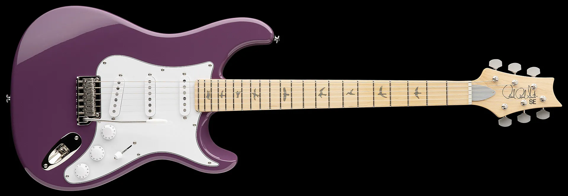 PRS SE Silver Sky Maple Fingerboard - Summit Purple