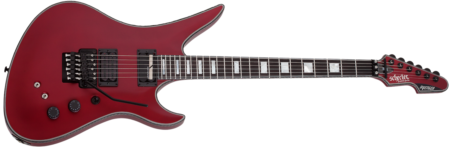 Schecter 579 Avenger Floyd Rose S Electric - Satin Candy Apple Red