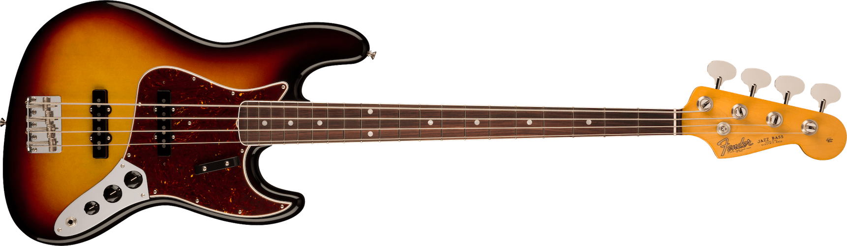 Fender American Vintage II 1966 Jazz Bass, Rosewood FB, 3-Color Sunburst