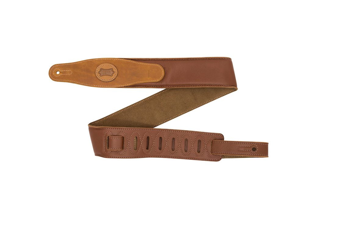 Levy's 2.5″ Tan Padded Garment Leather Strap w/Sand Suede Backing