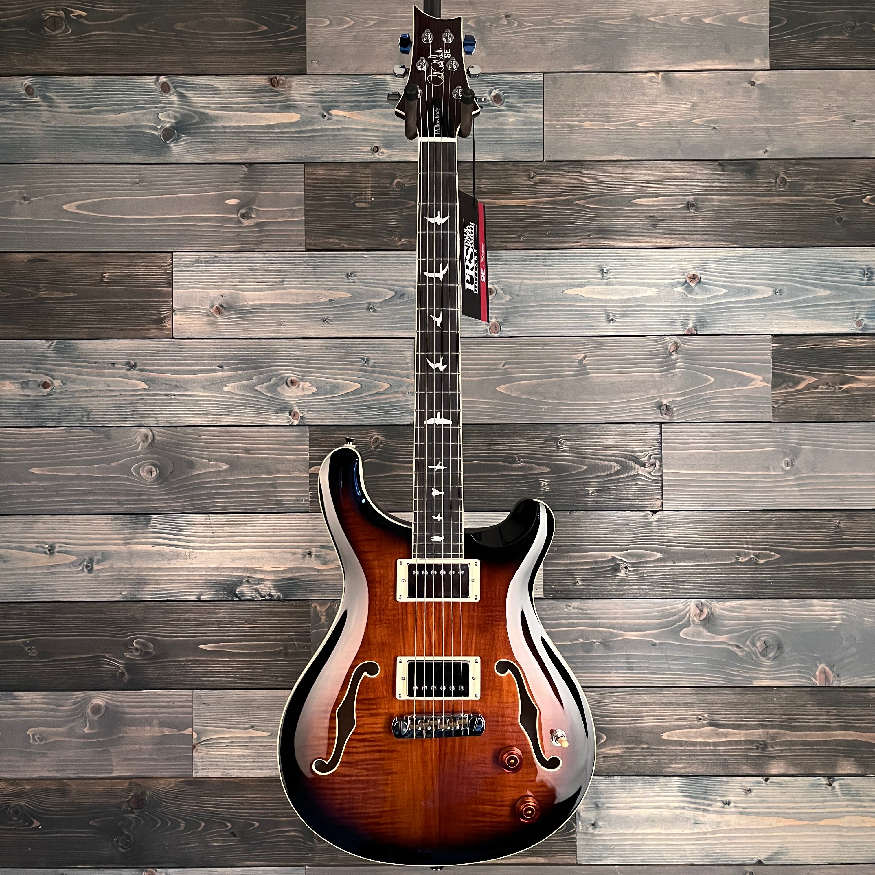 PRS SE Hollowbody II Electric Guitar - Black Gold Sunburst