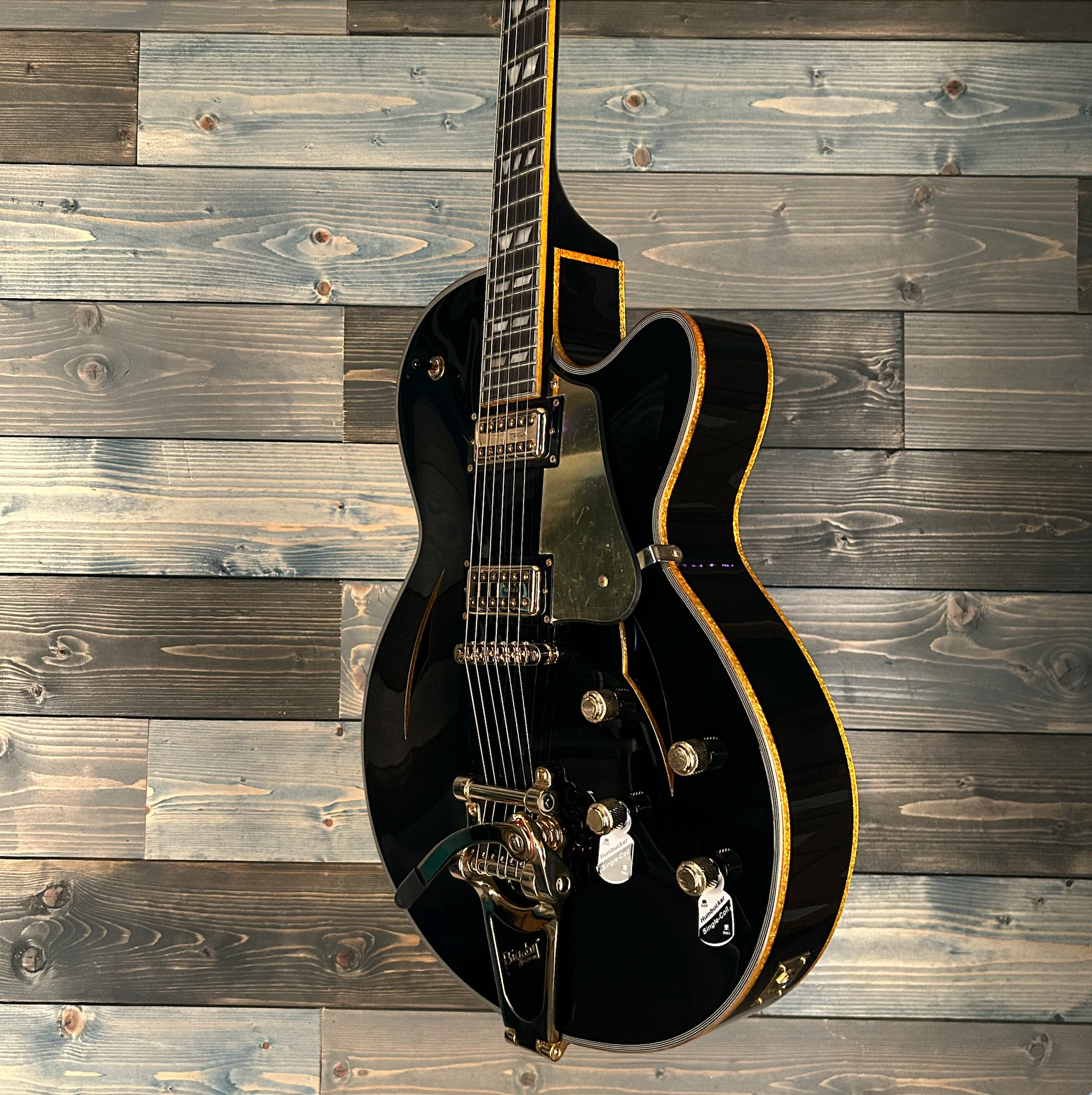 Schecter 296 Coupe Hollowbody Electric Guitar - Black