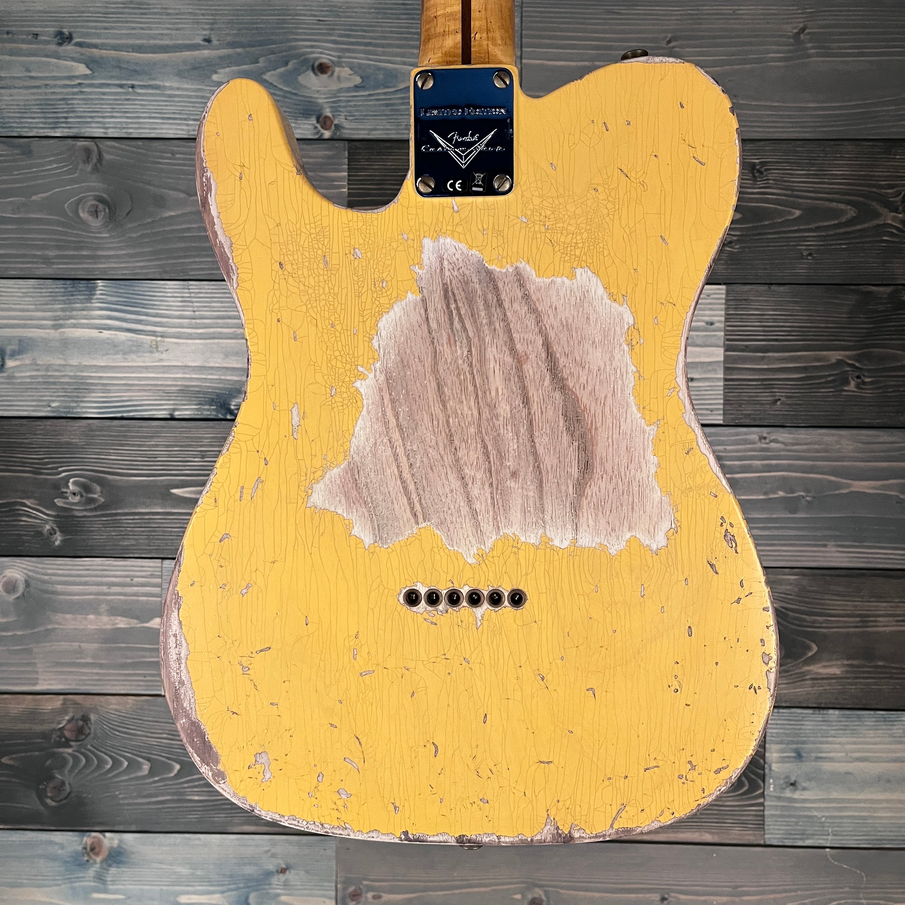 Fender Custom Shop Limited 51 Pine Telecaster Super Heavy Relic - Antique Blonde