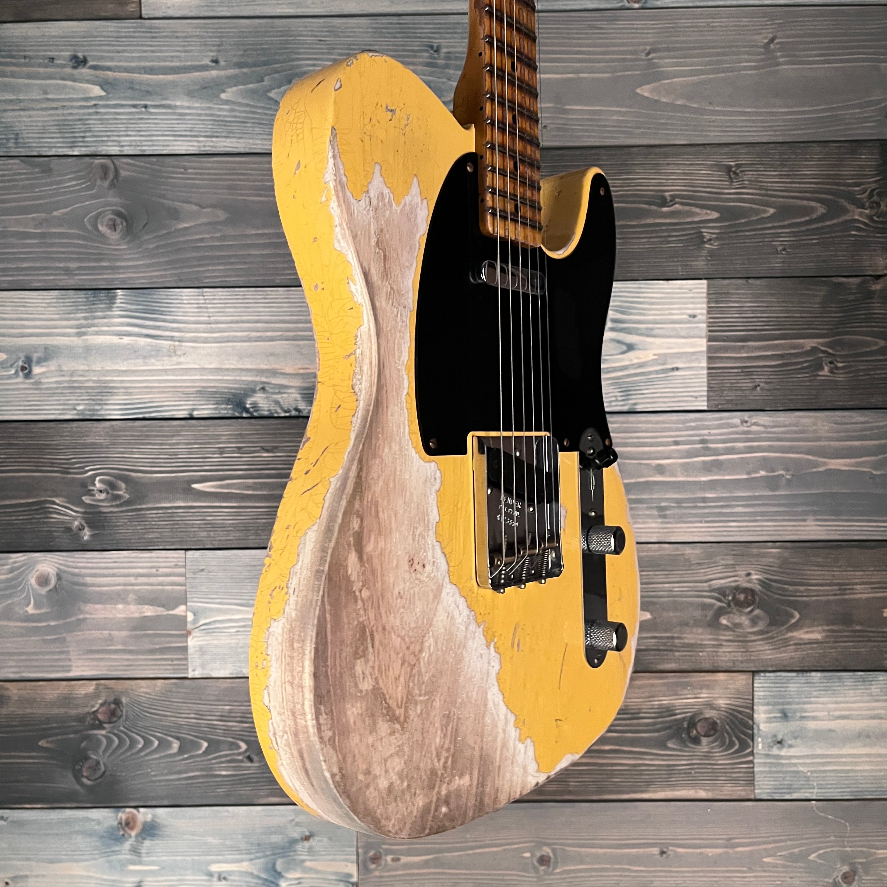 Fender Custom Shop Limited 51 Pine Telecaster Super Heavy Relic - Antique Blonde