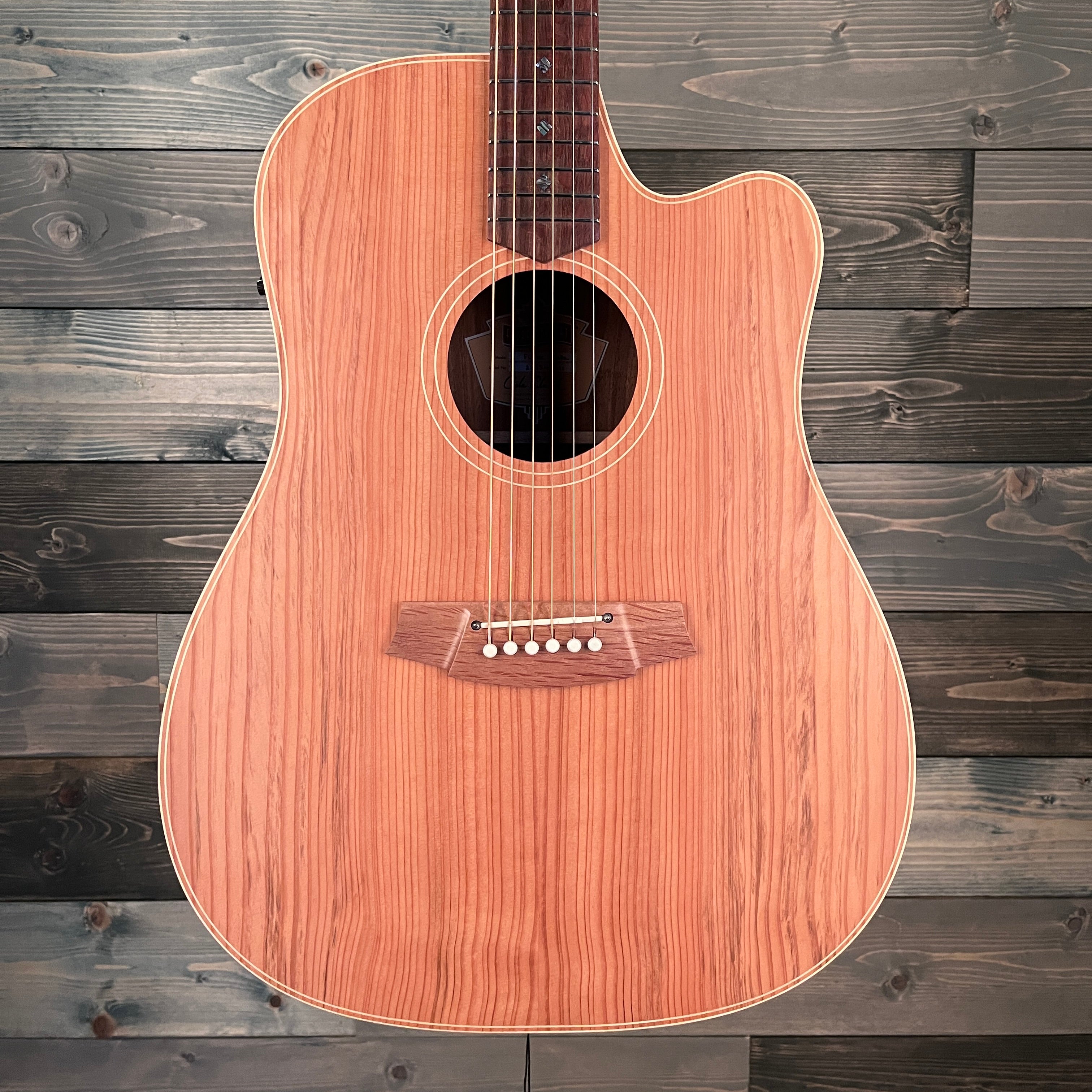 Cole Clark Fat Lady 2 Series FL2EC-RDBL Cutaway Guitar - Redwood/Blackwood