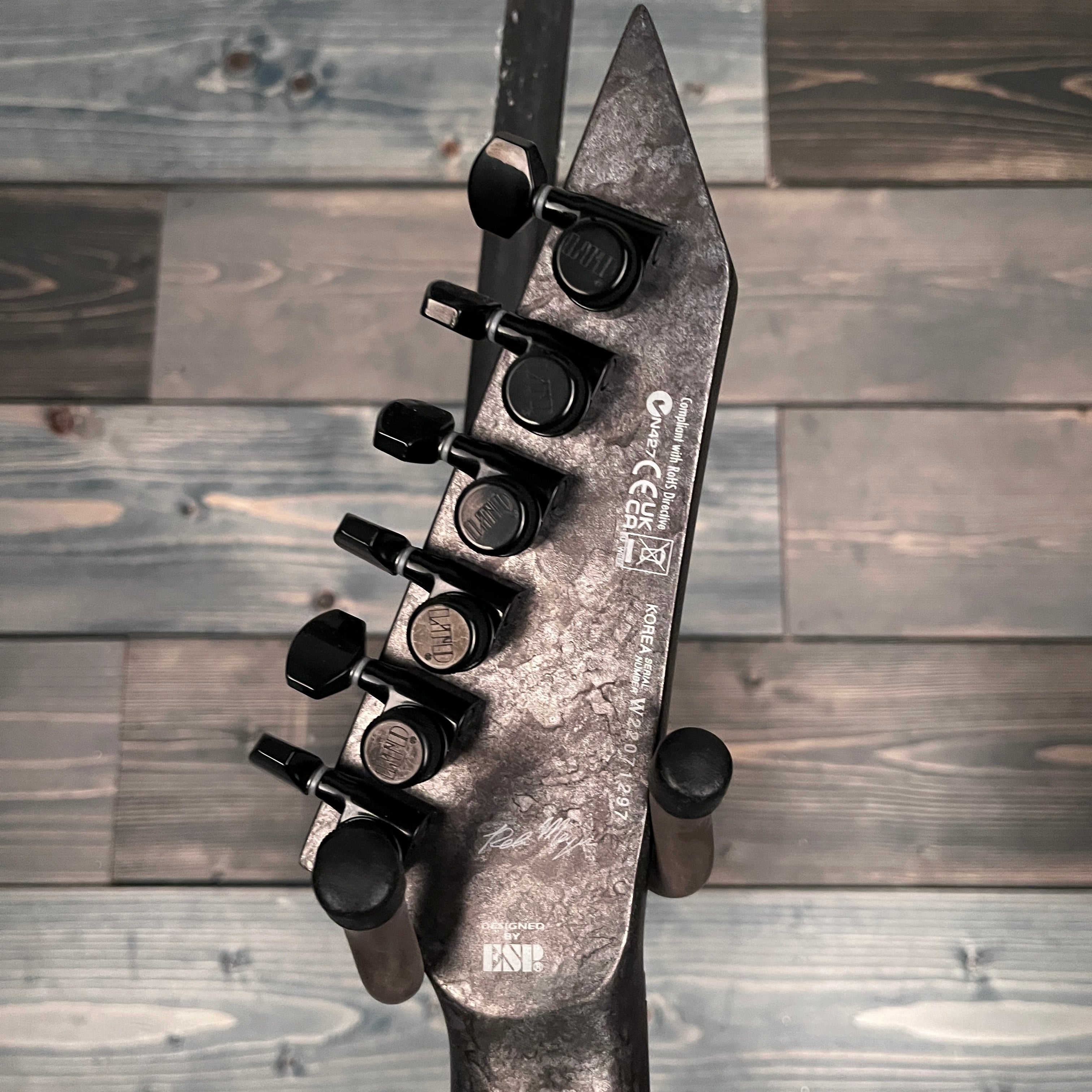 ESP LTD Reba Meyers RM-600 Electric w/Case- Black Marble Satin