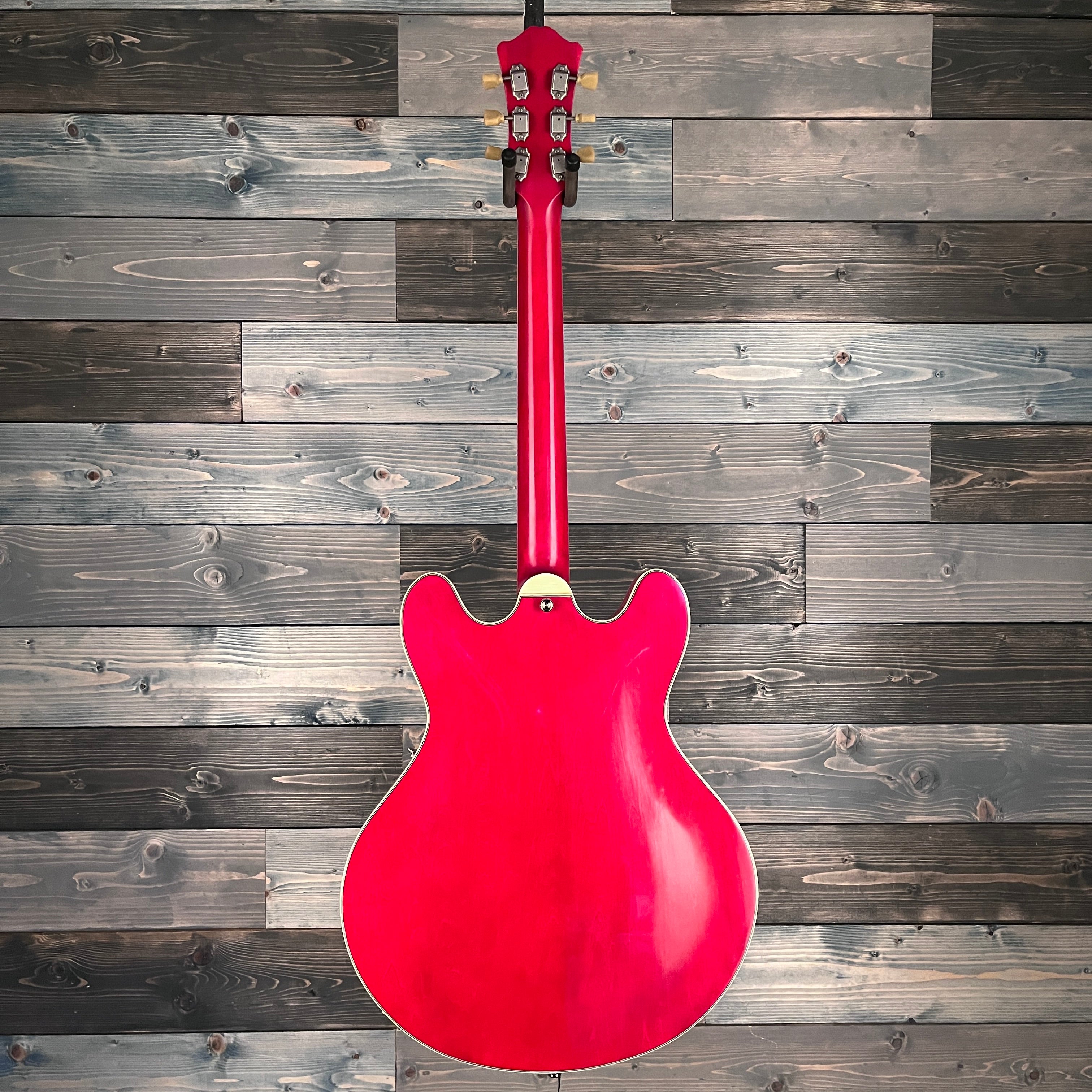 Eastman T64/TV-T Semi-Hollow True Tone Vintage w/Trapeze Tail Electric - Red