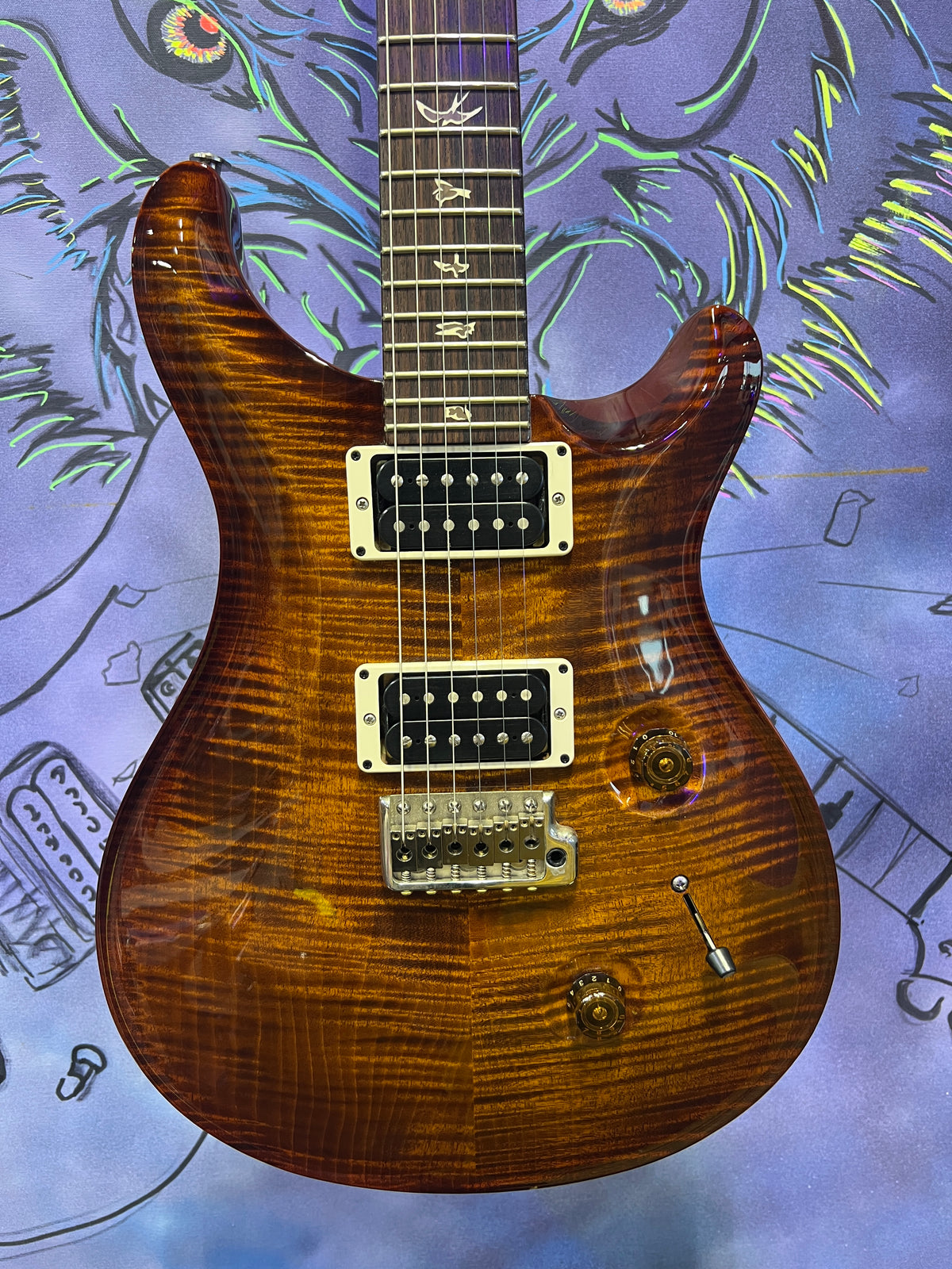 USED 2011 PRS Custom 24 10-Top – Black Gold Burst