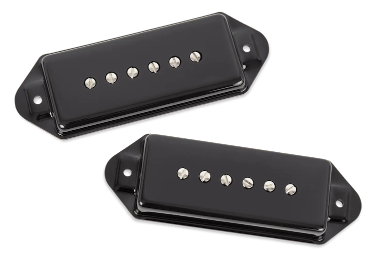 Seymour Duncan Hot P90 Set, P90 Silencer Dog Ear Hot Blk