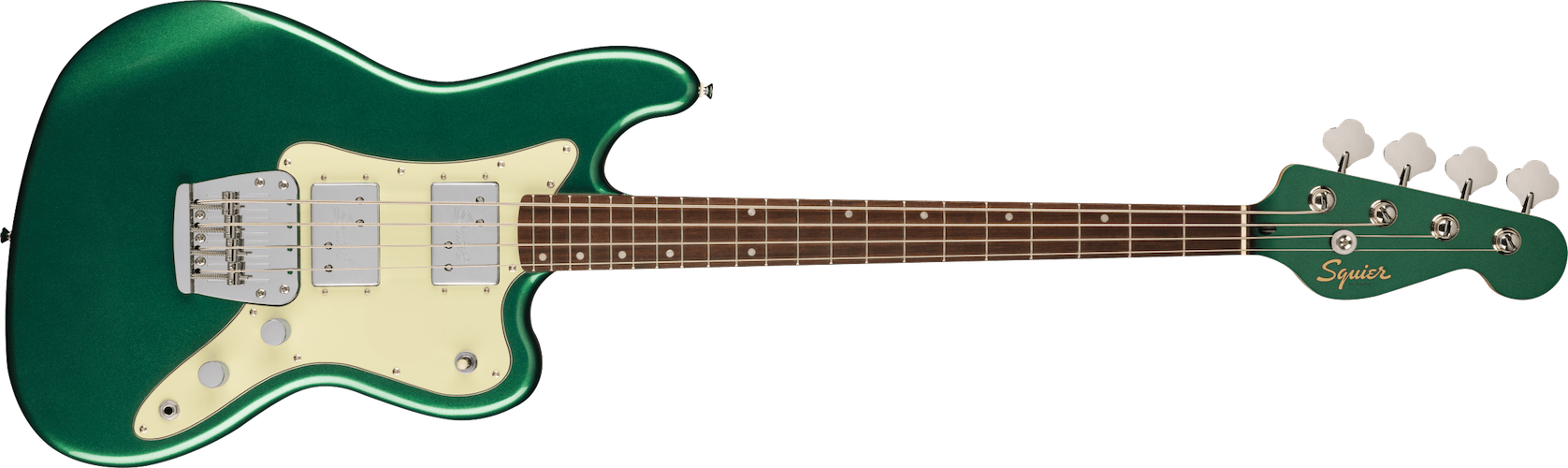 Fender Paranormal Rascal Bass HH, Mint Pickguard, Sherwood Green