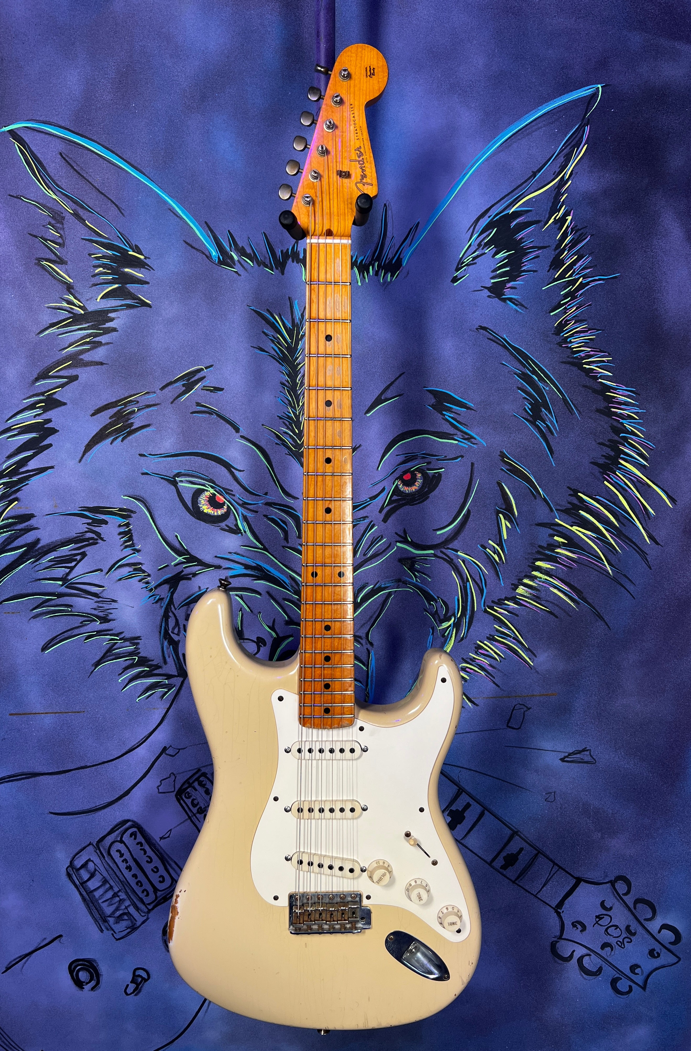 USED 2009 Fender Custom Shop Stratocaster 1956 Relic - Dessert Sand