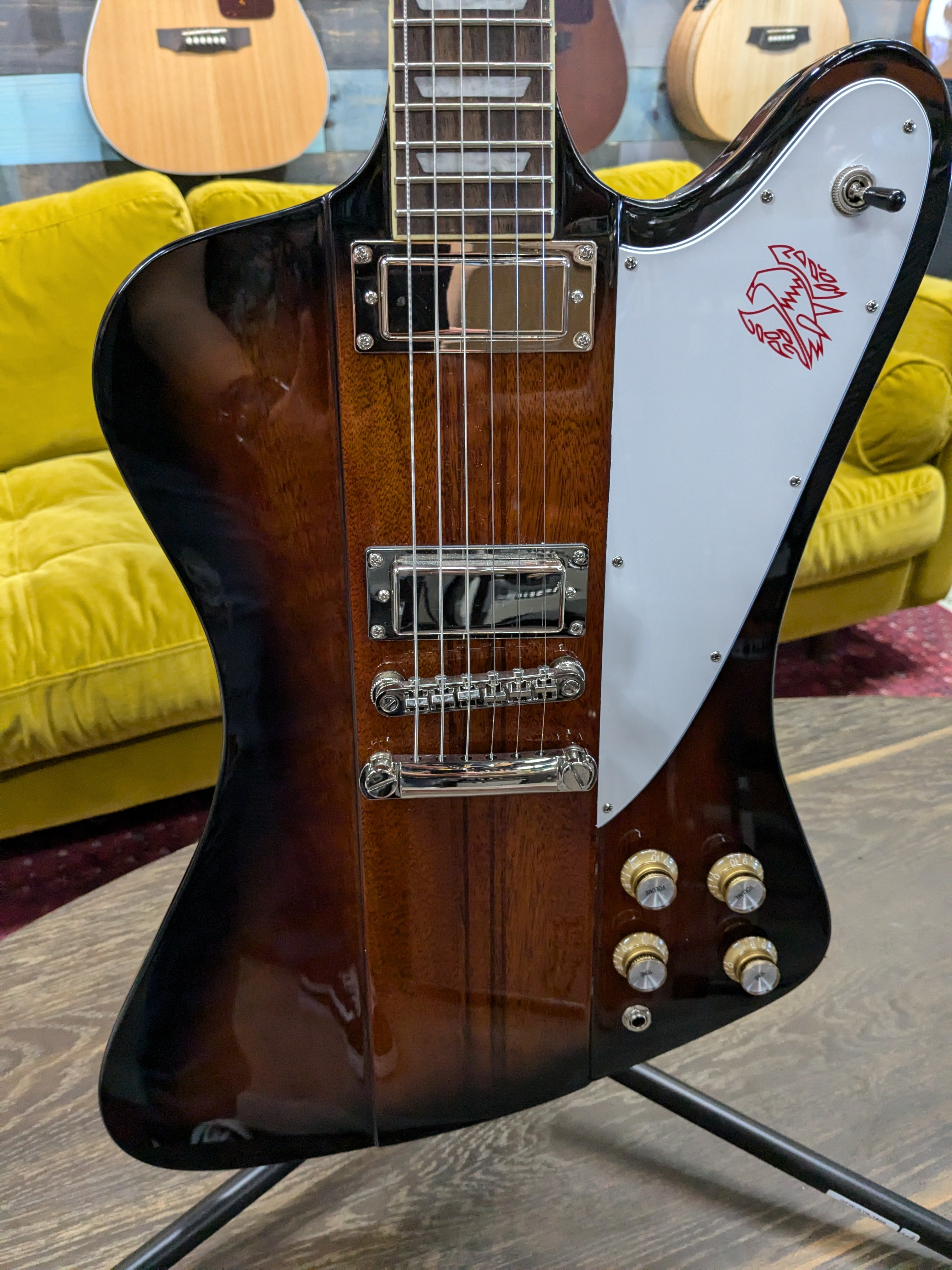 USED Epiphone Firebird Electric Guitar Vintage Sunburst W Hardcase