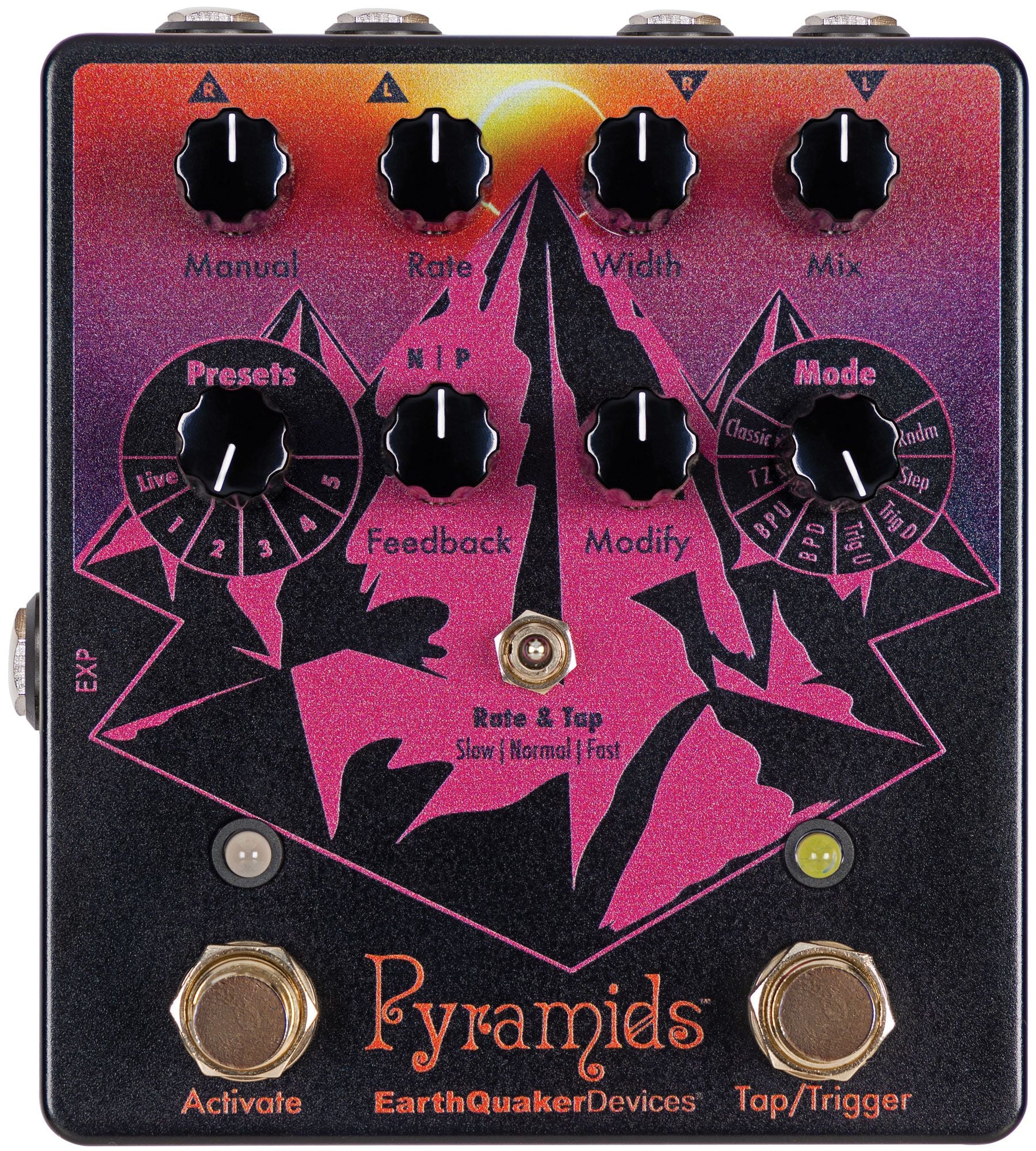 EarthQuaker Devices Pyramids Stereo Flanging Device Solar Eclipse