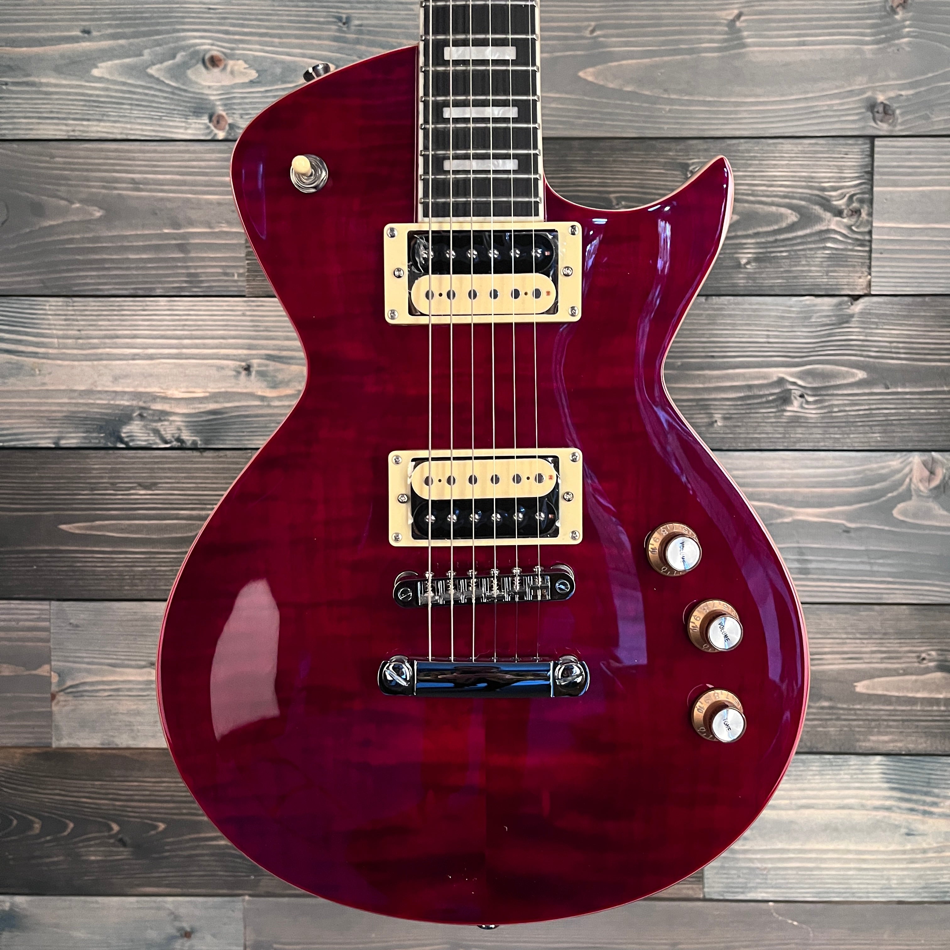 Tagima MIRACH-FL Electric Guitar - Transparent Red