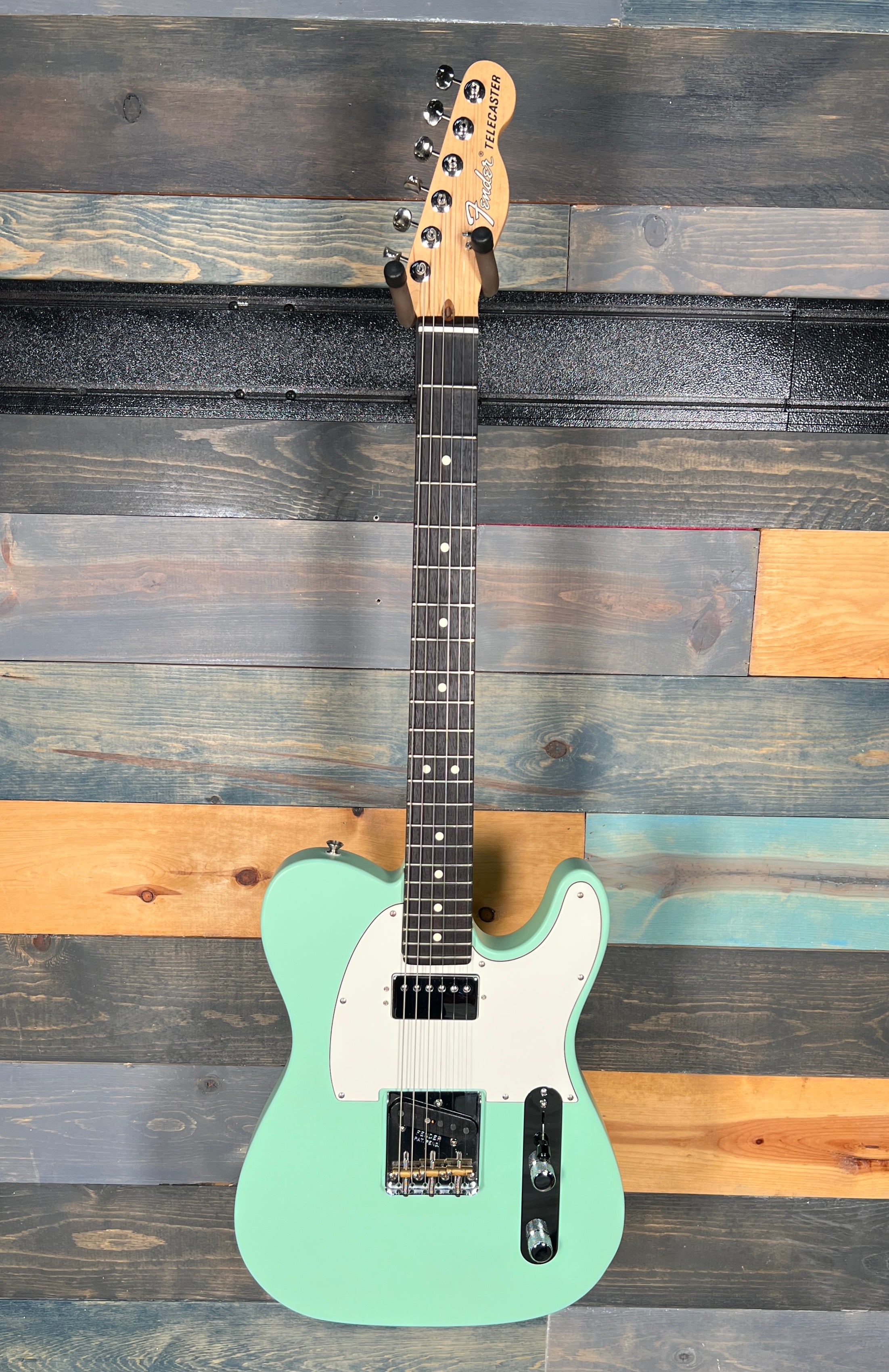 USED Fender American Performer Telecaster Hum - Satin Seafoam Green