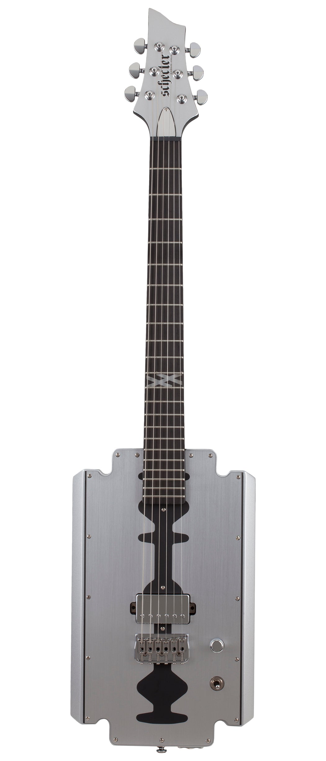 Schecter 88 Machine Gun Kelley Razor Blade - Metallic Silver