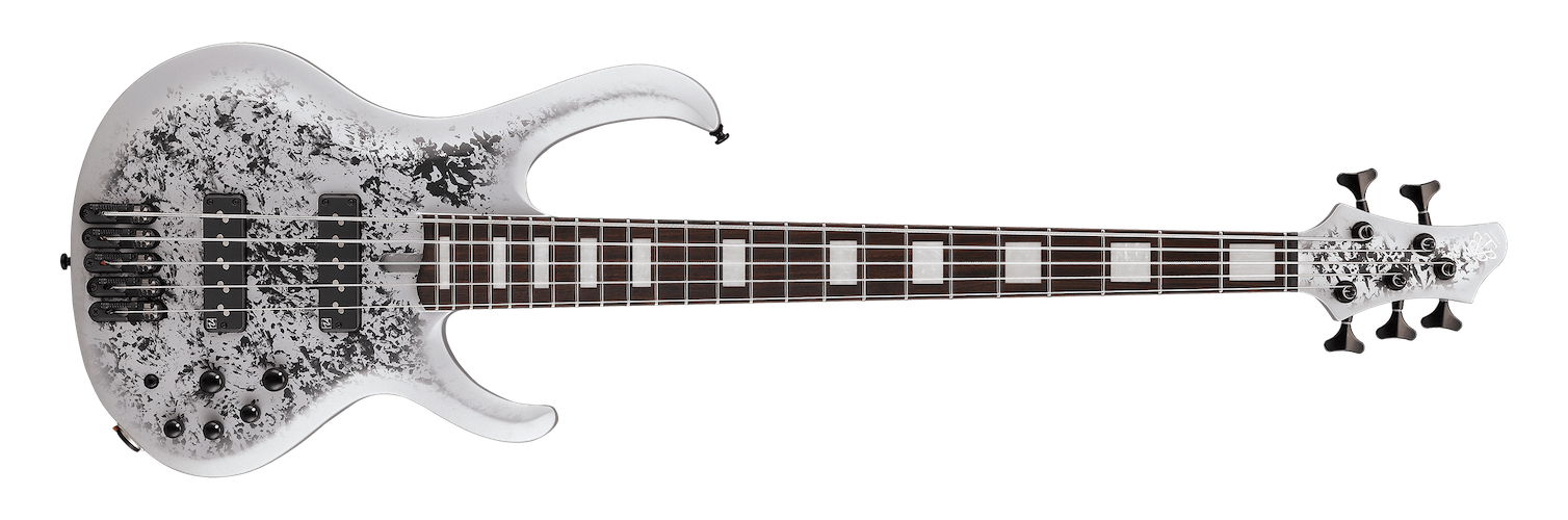 Ibanez BTB 5-String Electric Bass - Silver Blizzard Matte
