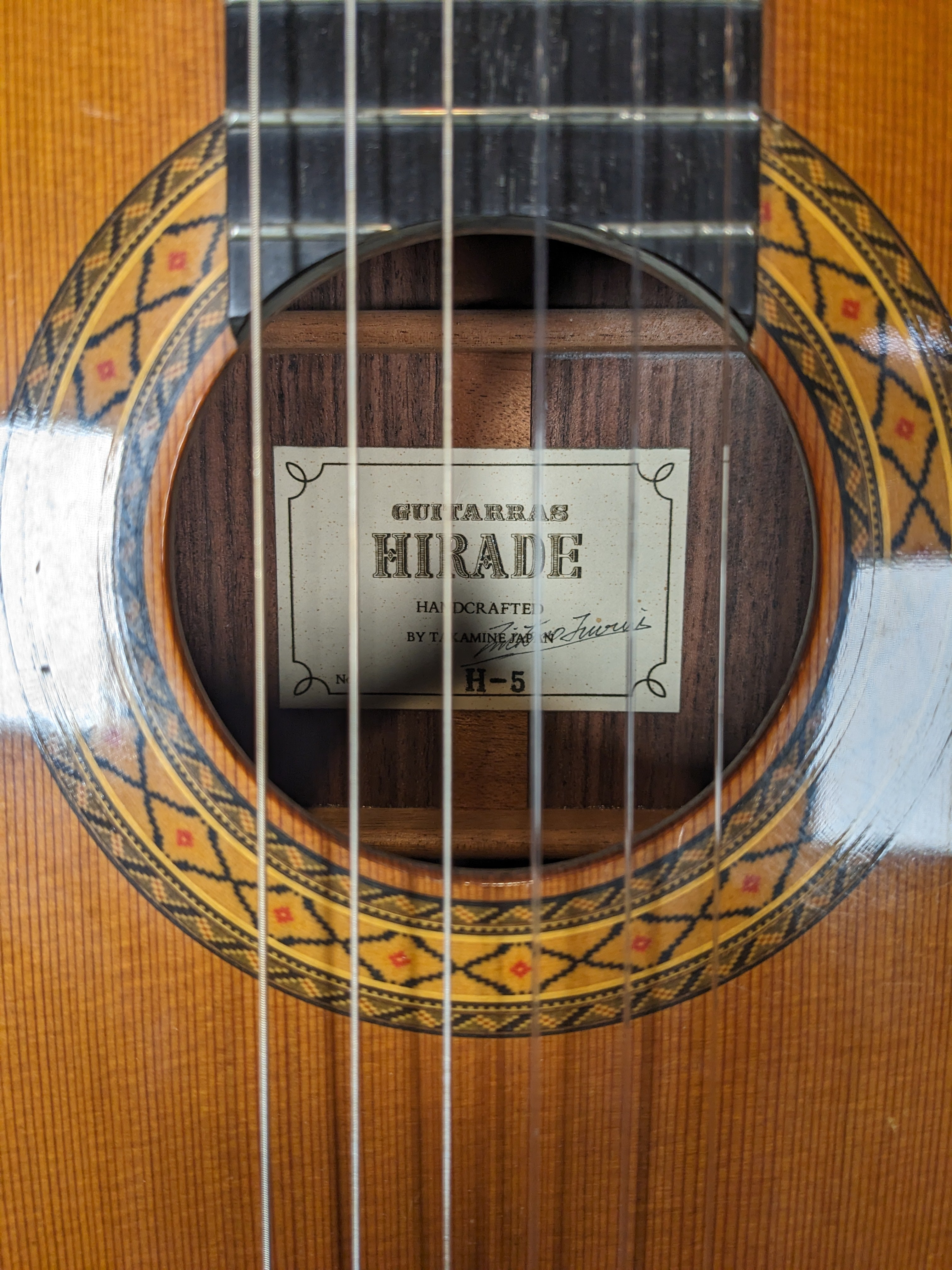 USED Takamine H5 Hirade Classical Guitar 1995 W/Case