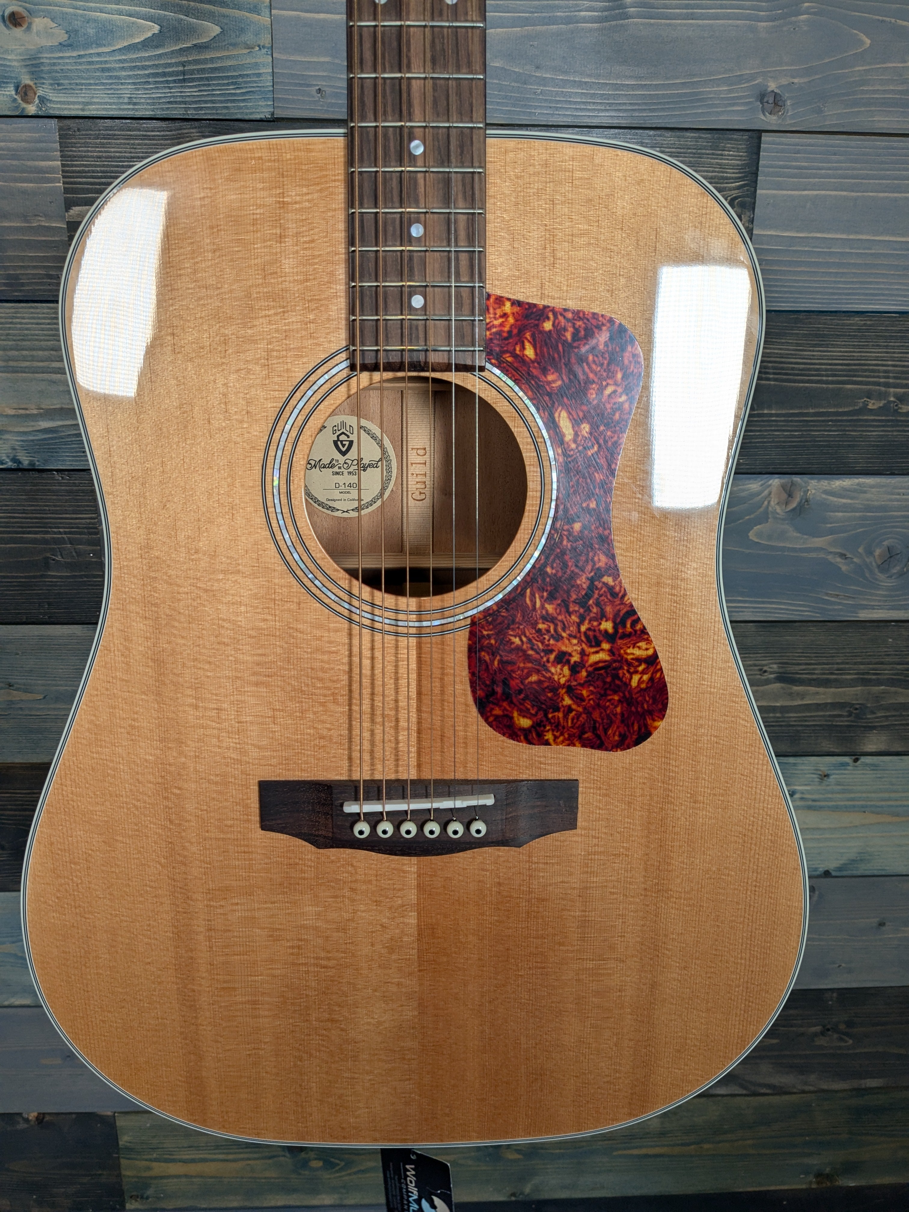 DEMO Guild D-140 Dreadnought Acoustic Guitar - Natural Gloss