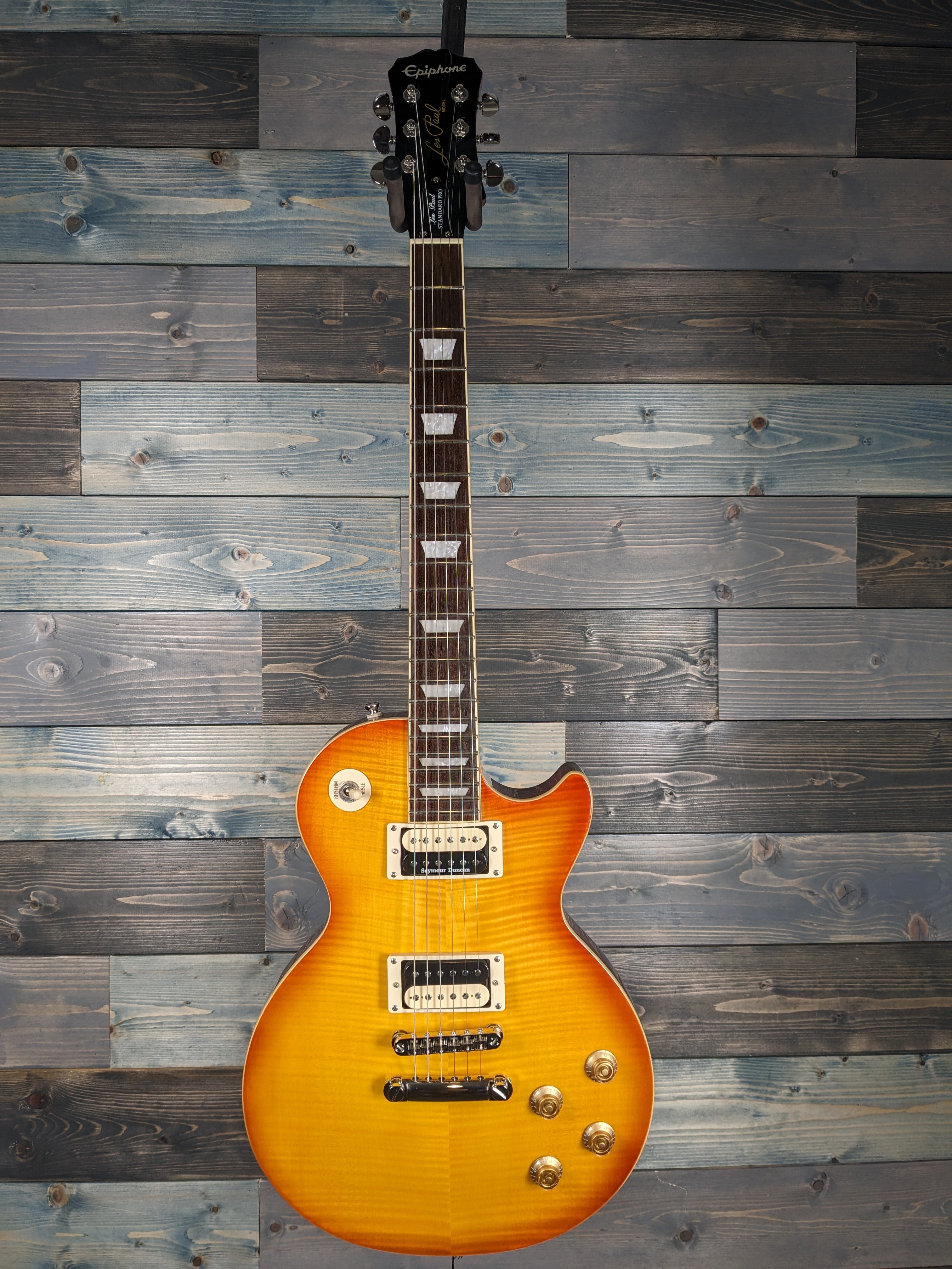 USED Epiphone Les Paul Standard Plustop Pro - Honey Burst