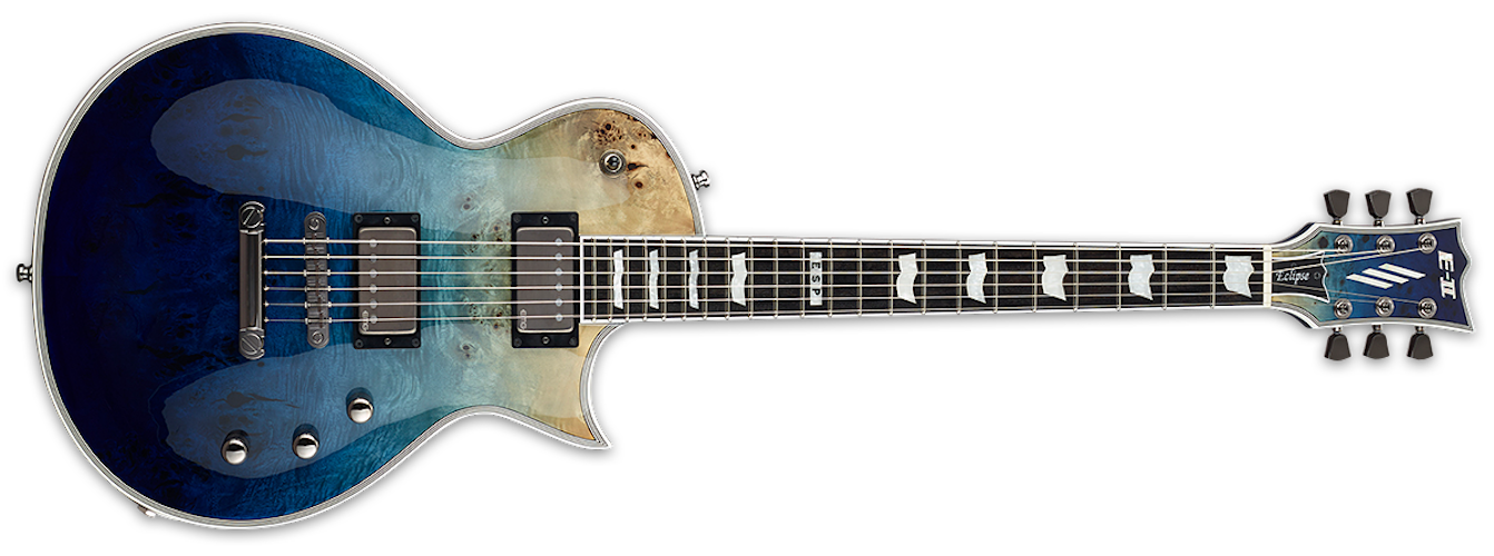 ESP E-II Eclipse Electric Guitar - Blue Natural Fade