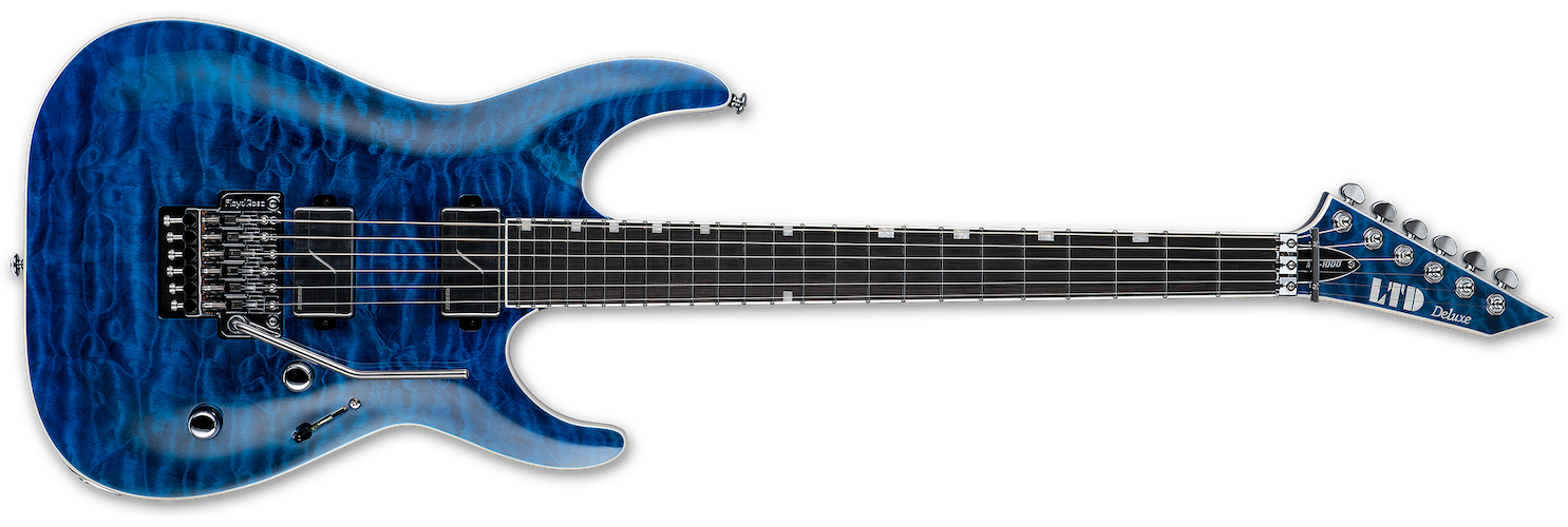 ESP LTD MH-1000 Electric Guitar - Black Ocean