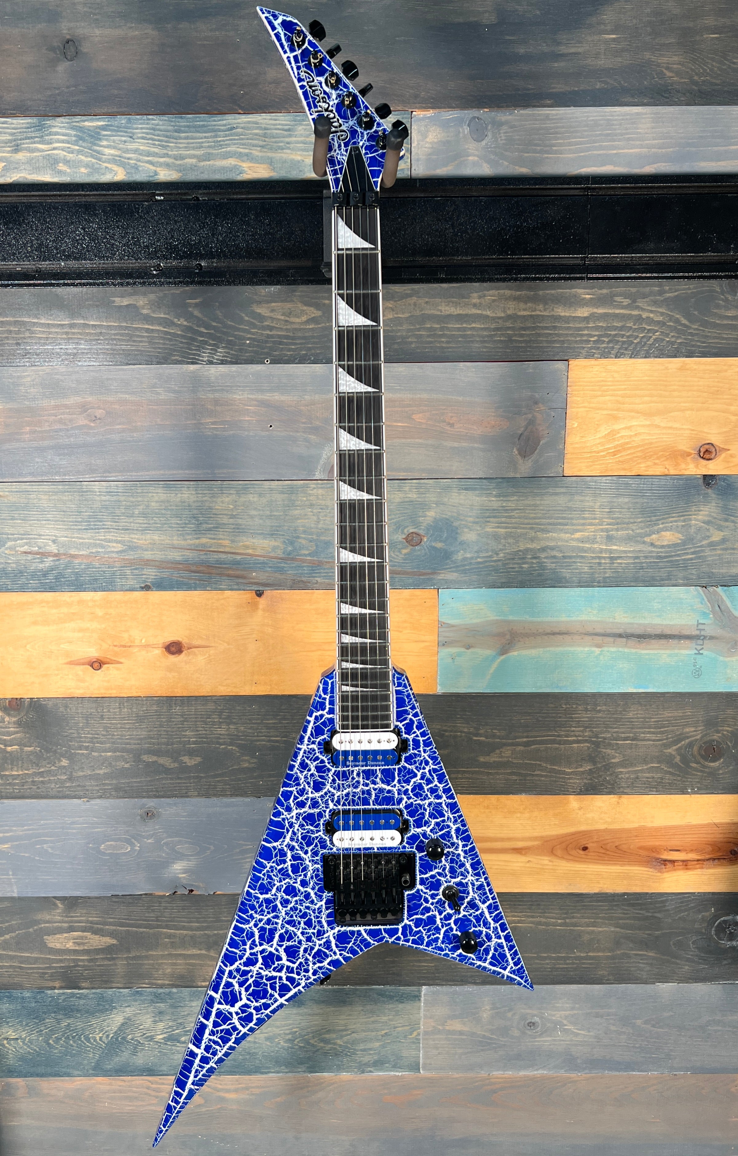 USED Jackson RR24 Pro Series - Blue Lightning Crackle