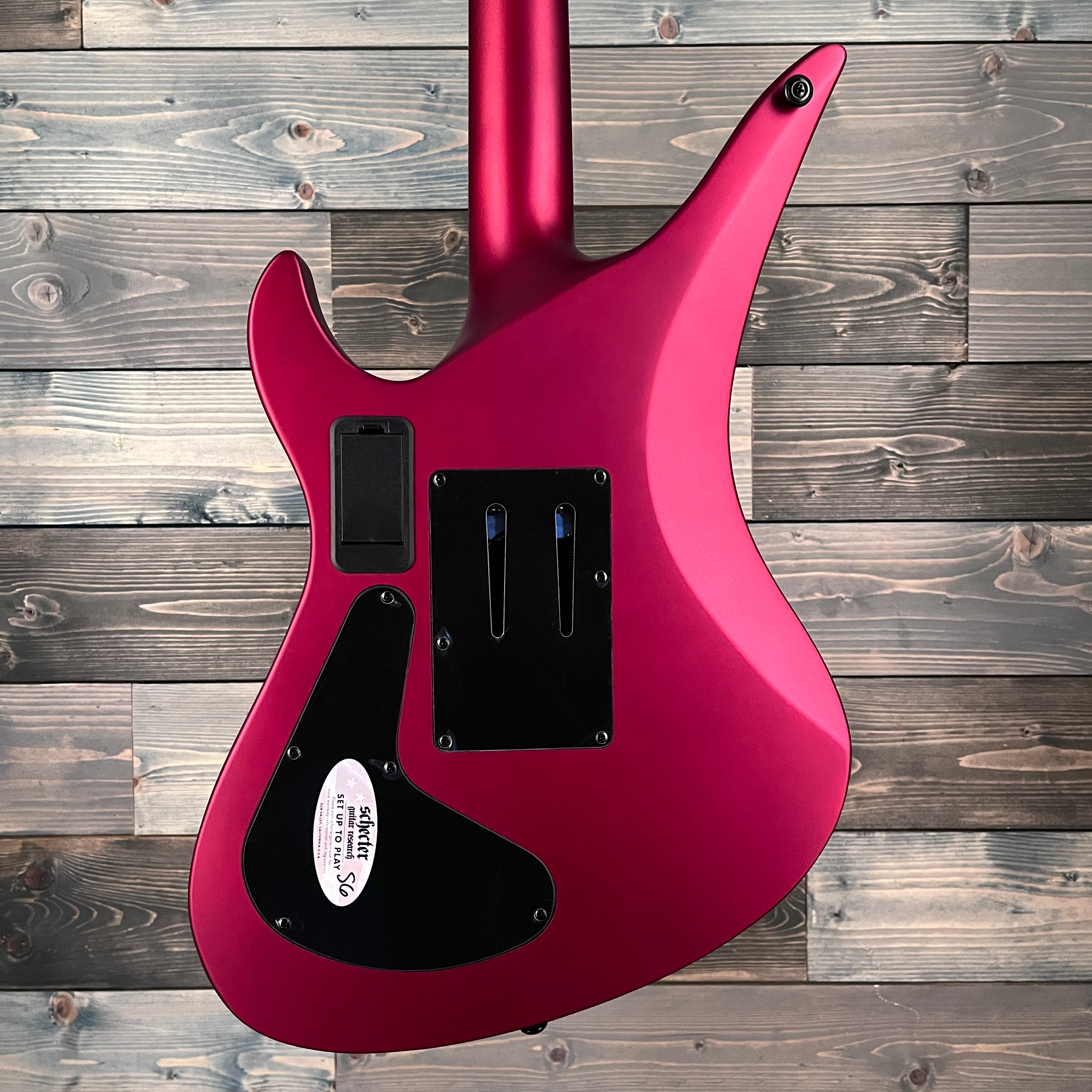 Schecter 579 Avenger Floyd Rose S Electric - Satin Candy Apple Red