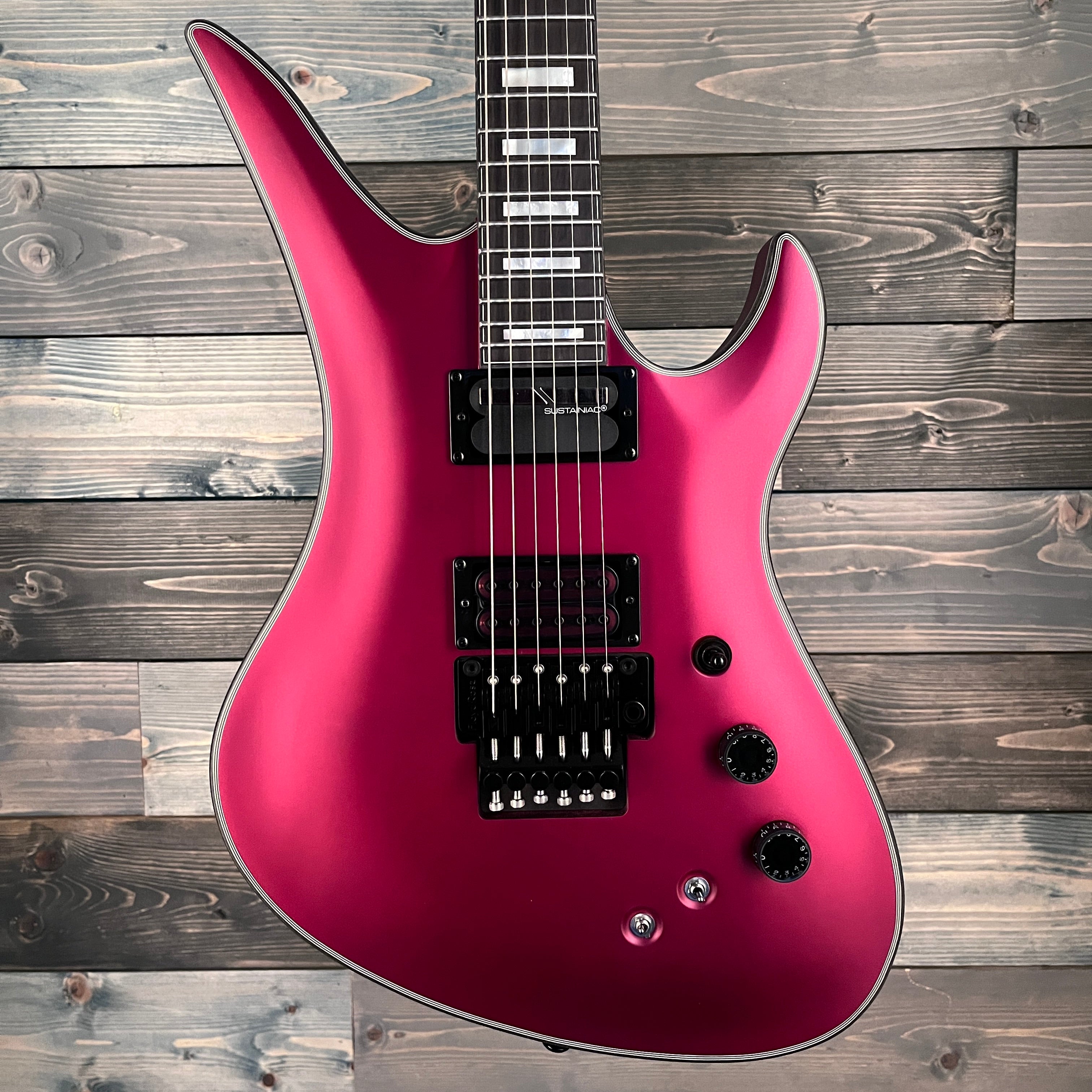 Schecter 579 Avenger Floyd Rose S Electric - Satin Candy Apple Red