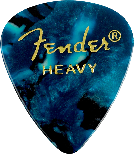 Fender Premium Celluloid 351 pick, Heavy - Ocean