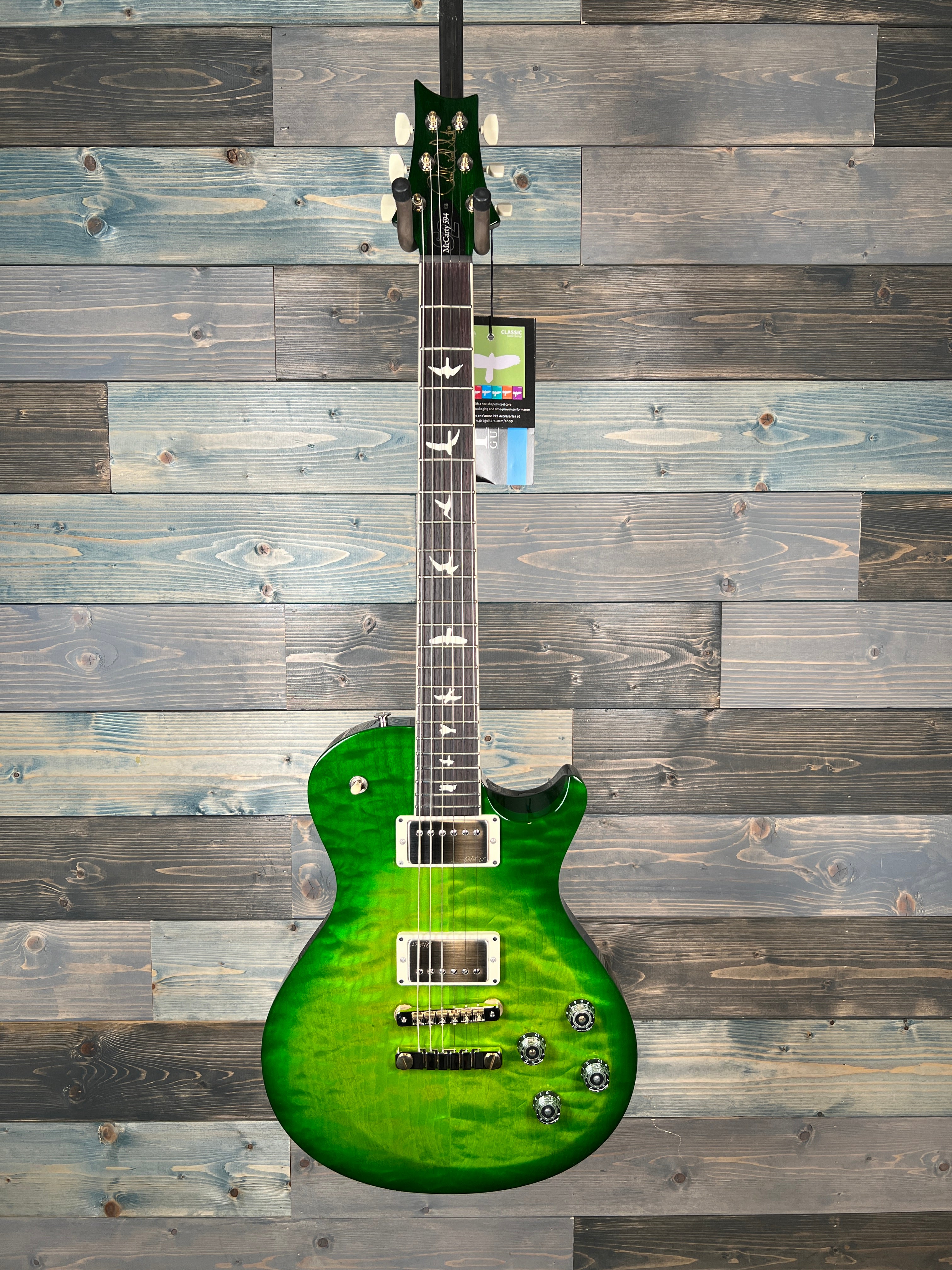 PRS S2 McCarty Singlecut 594 Quilt Electric - Eriza Verde