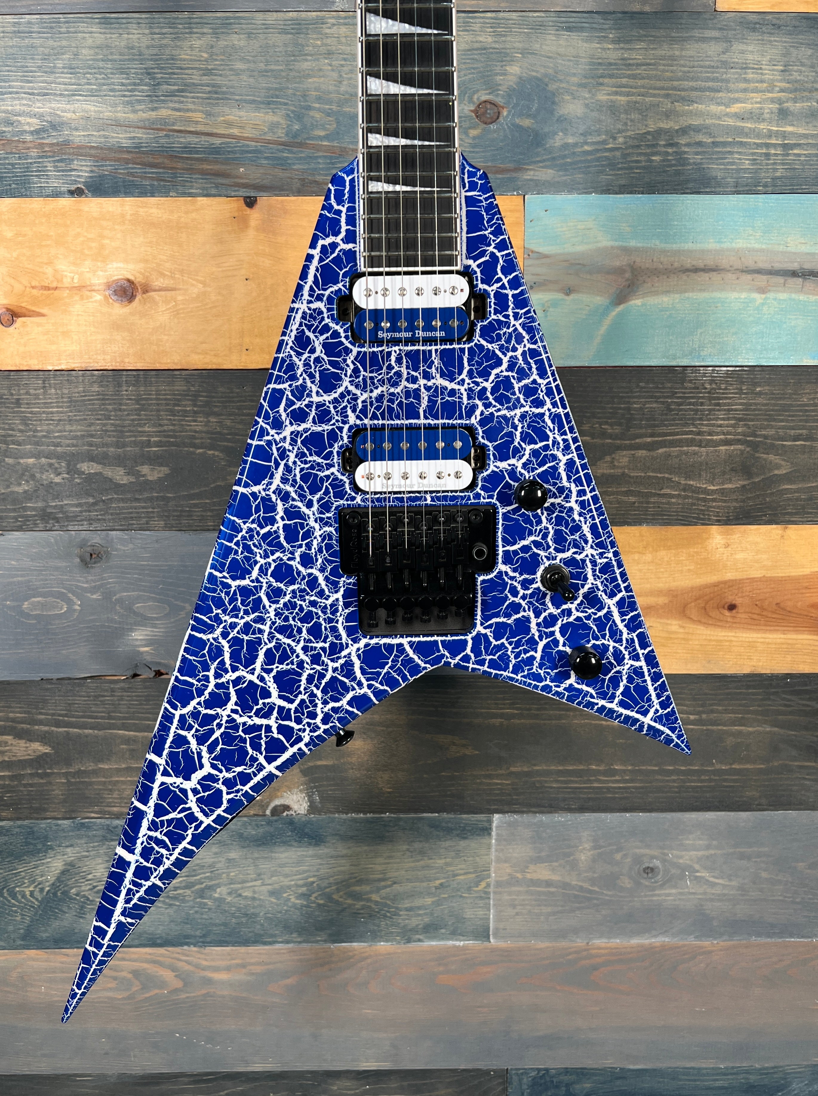 USED Jackson RR24 Pro Series - Blue Lightning Crackle