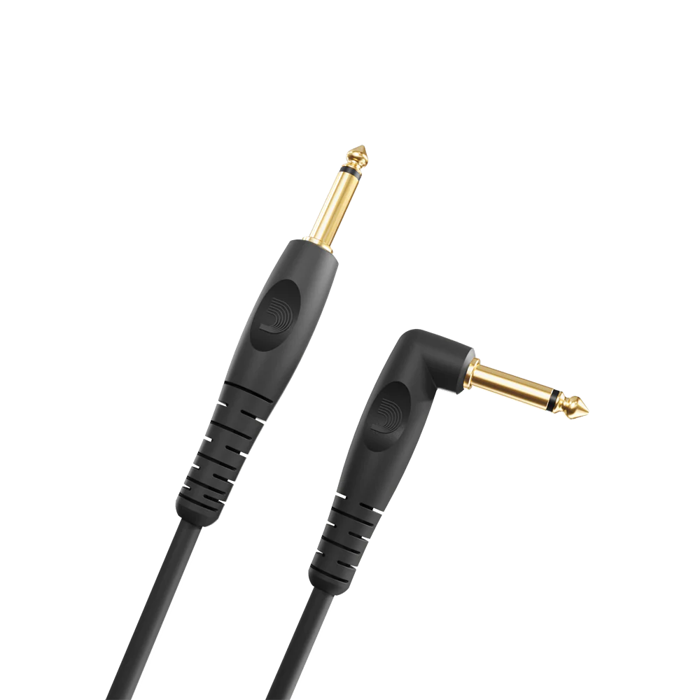 D'Addario Custom Series Guitar Cable 10' Straight/Angle