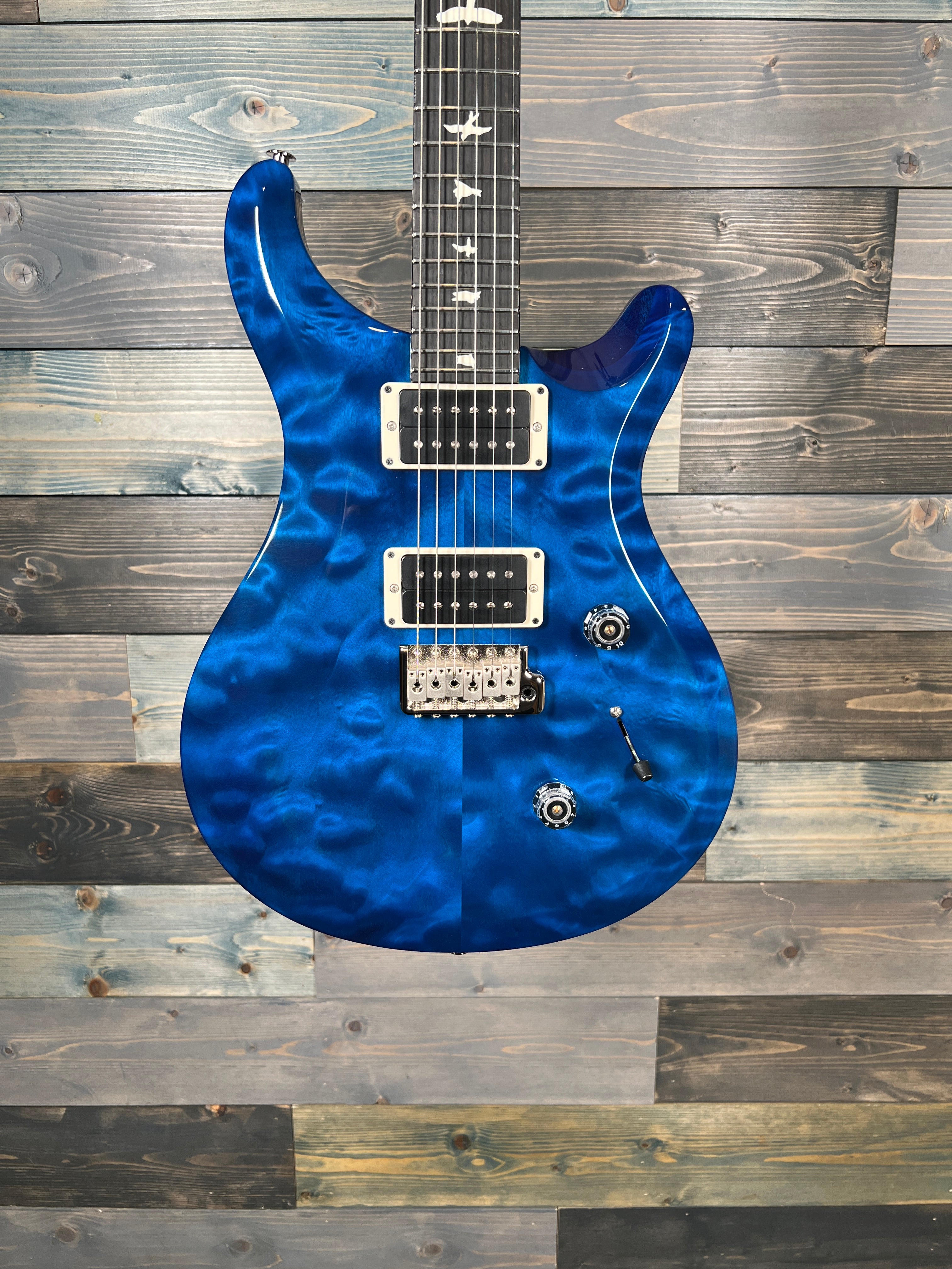 PRS S2 Custom 24 Electric Quilt Top - Blue Matteo