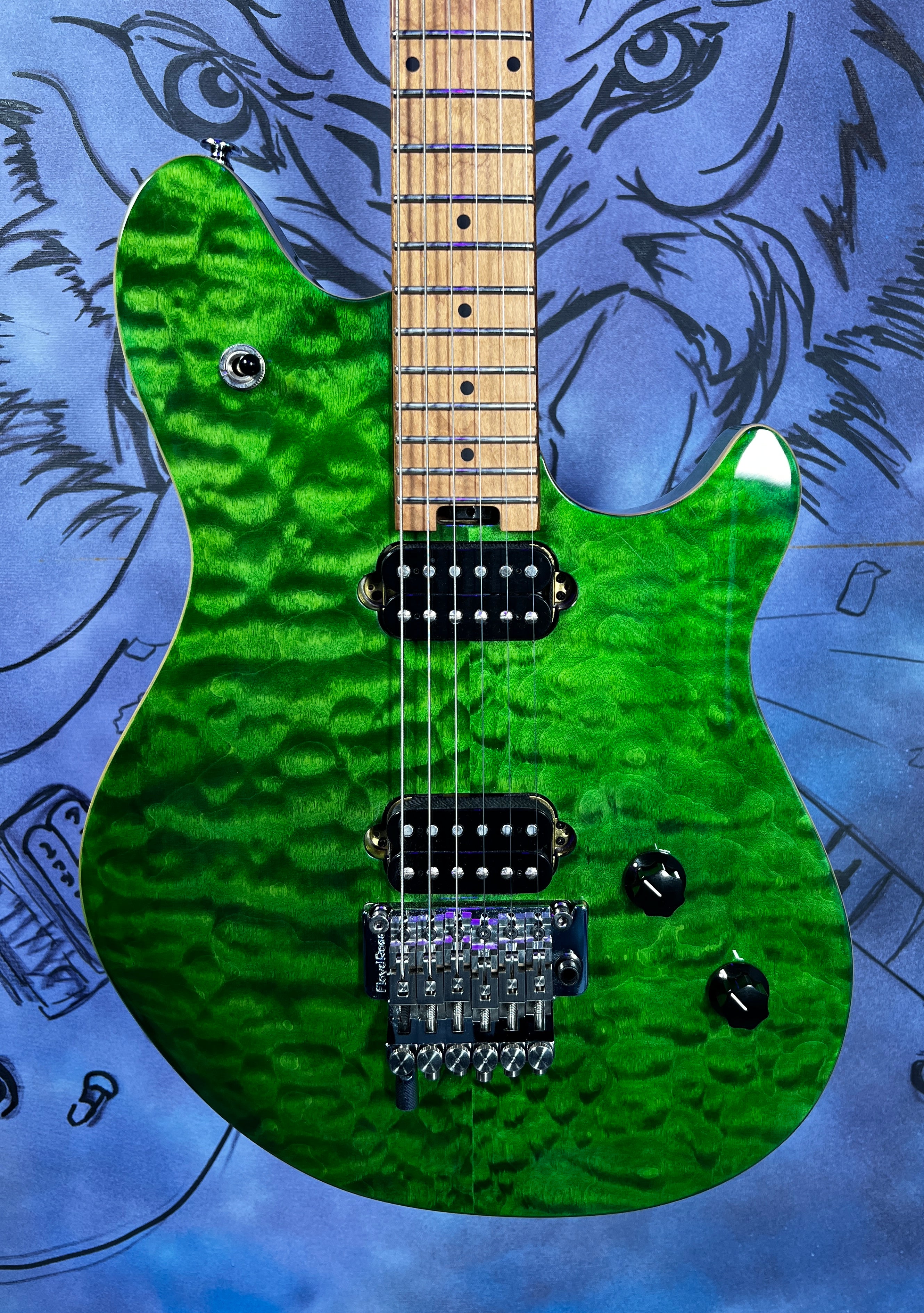 USED EVH Wolfgang Standard Quilt - Transparent Green