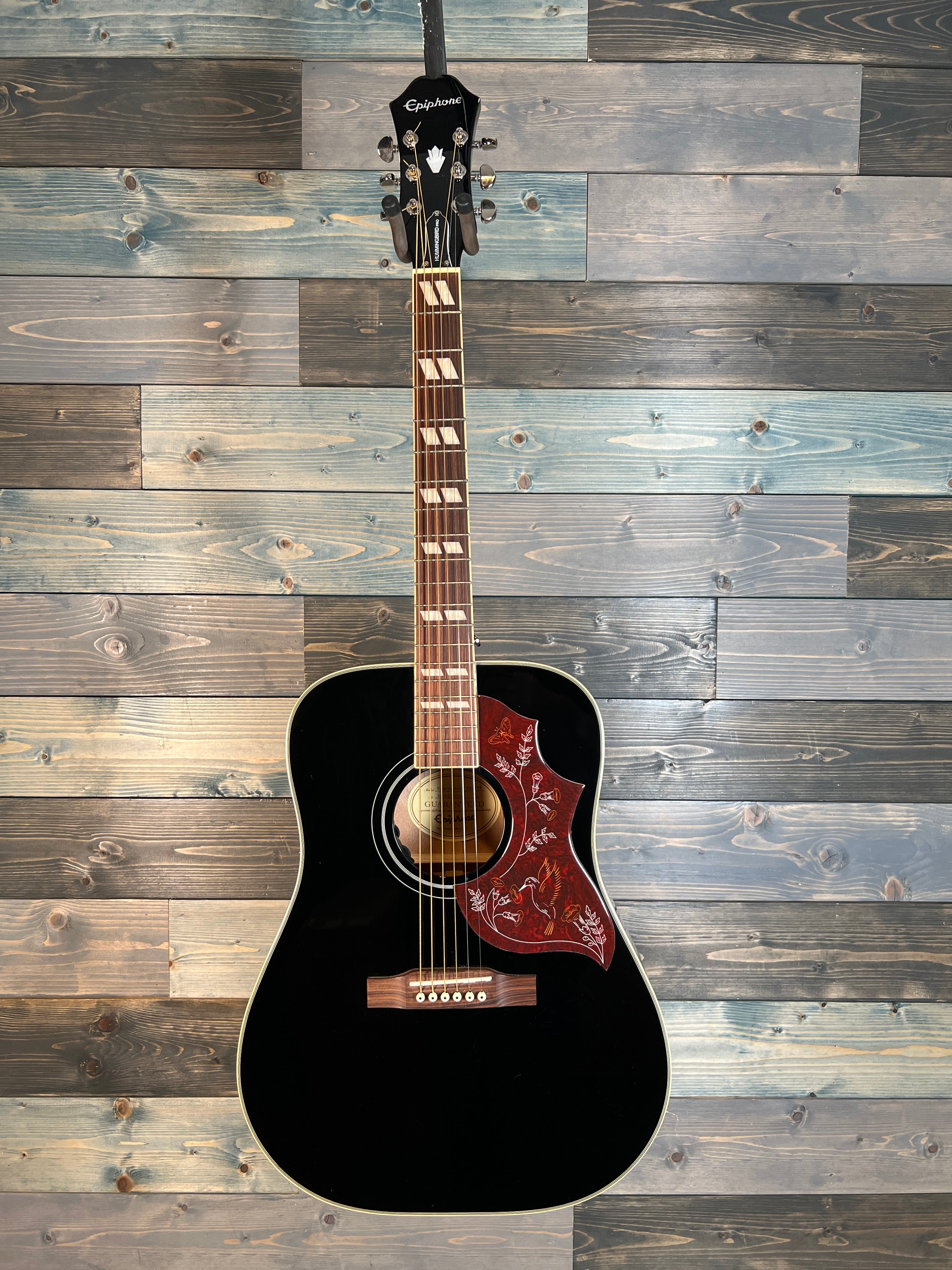 USED Epiphone Hummingbird Pro in Ebony