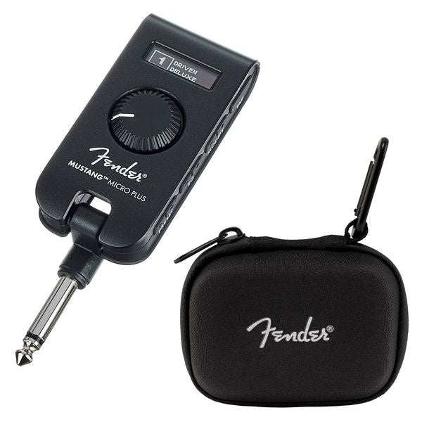 Fender Mustang Micro Plus Headphone Amp With Case - Wolf Pack Bundle