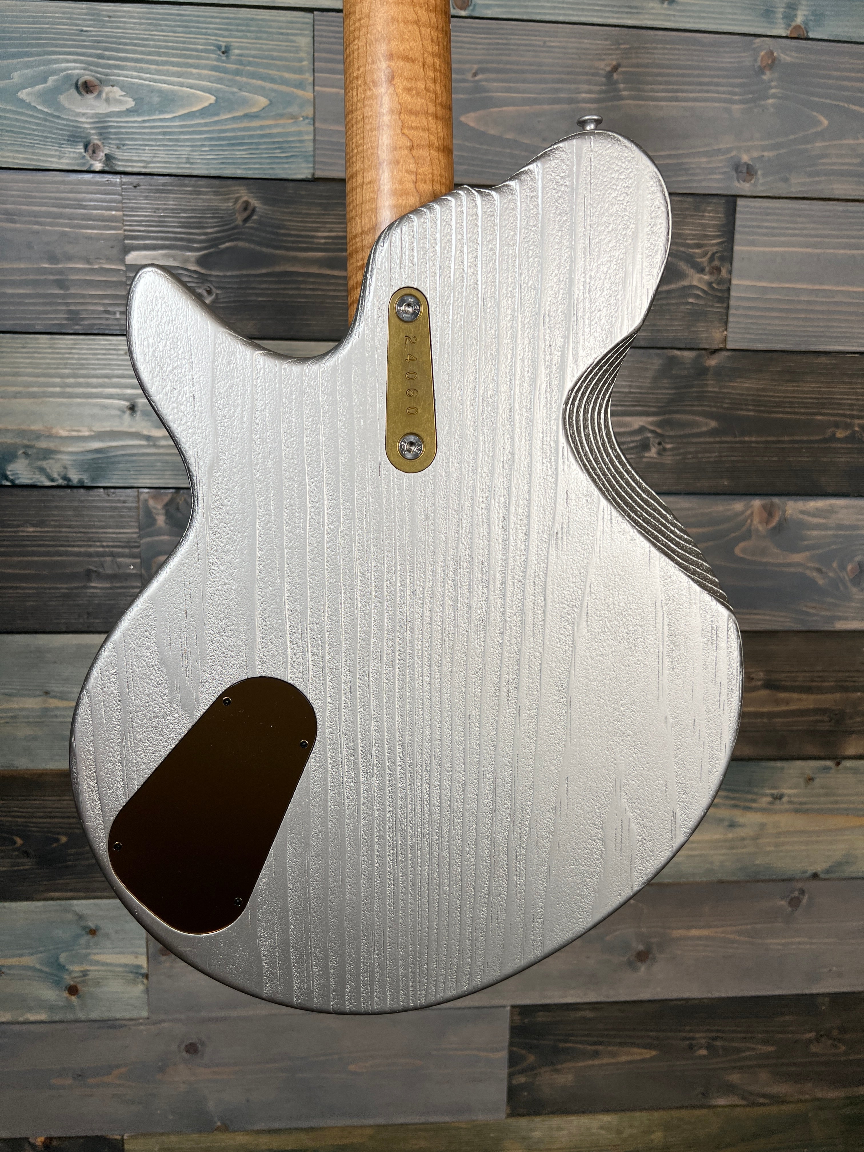 Eastman D'Ambrosio Offset '63 Electric Guitar - Inca Silver