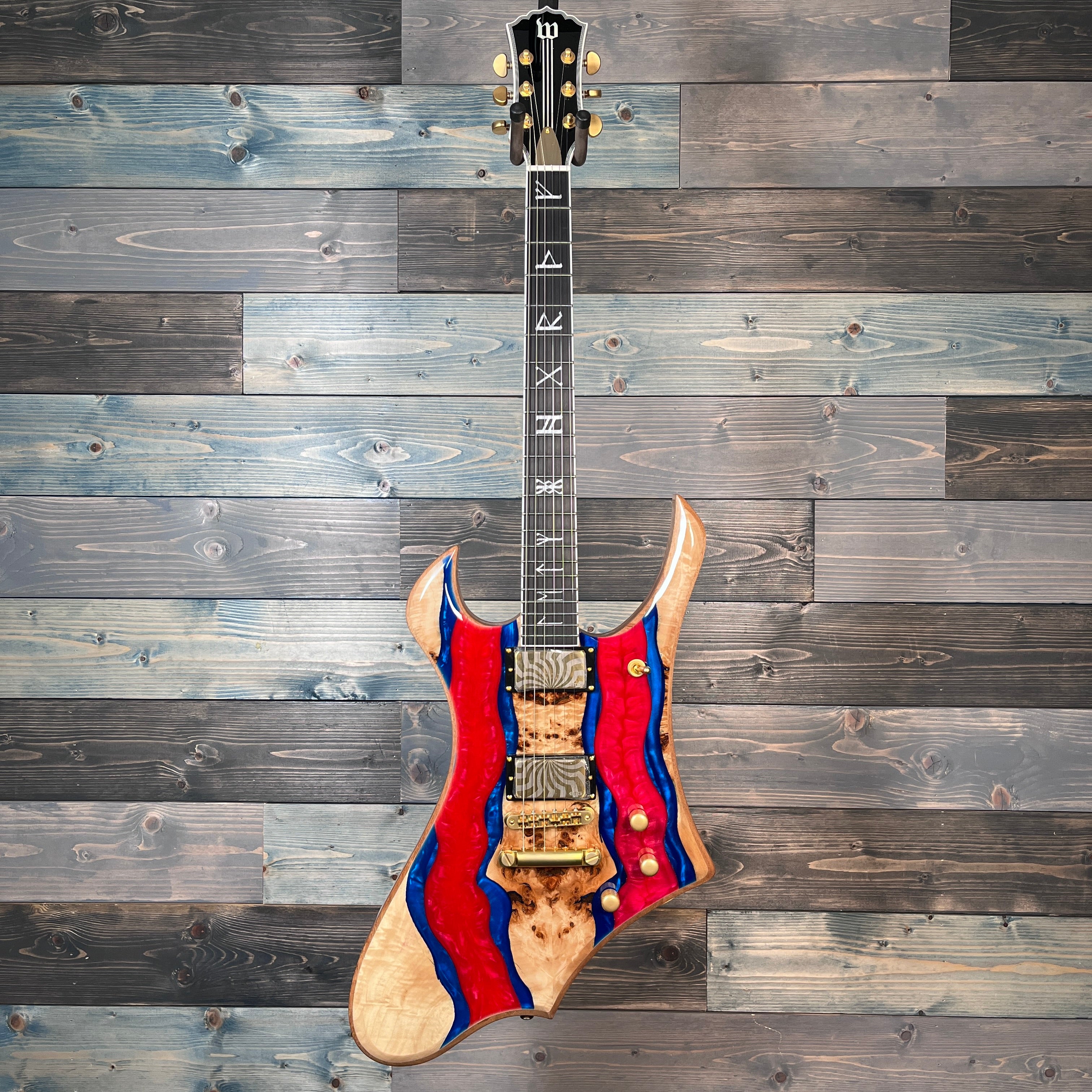 Wylde Audio Goregehn Special Edition Blood River Burl Guitar