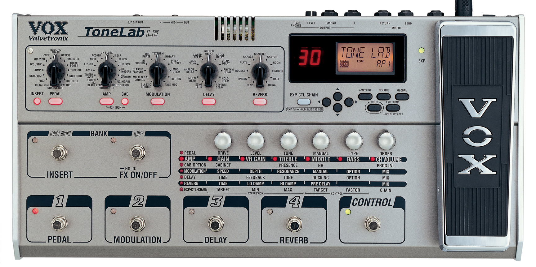 vox guitar effects pedals USED VOX Tonelab LE Multi Effects Guitar Effect Pedal
