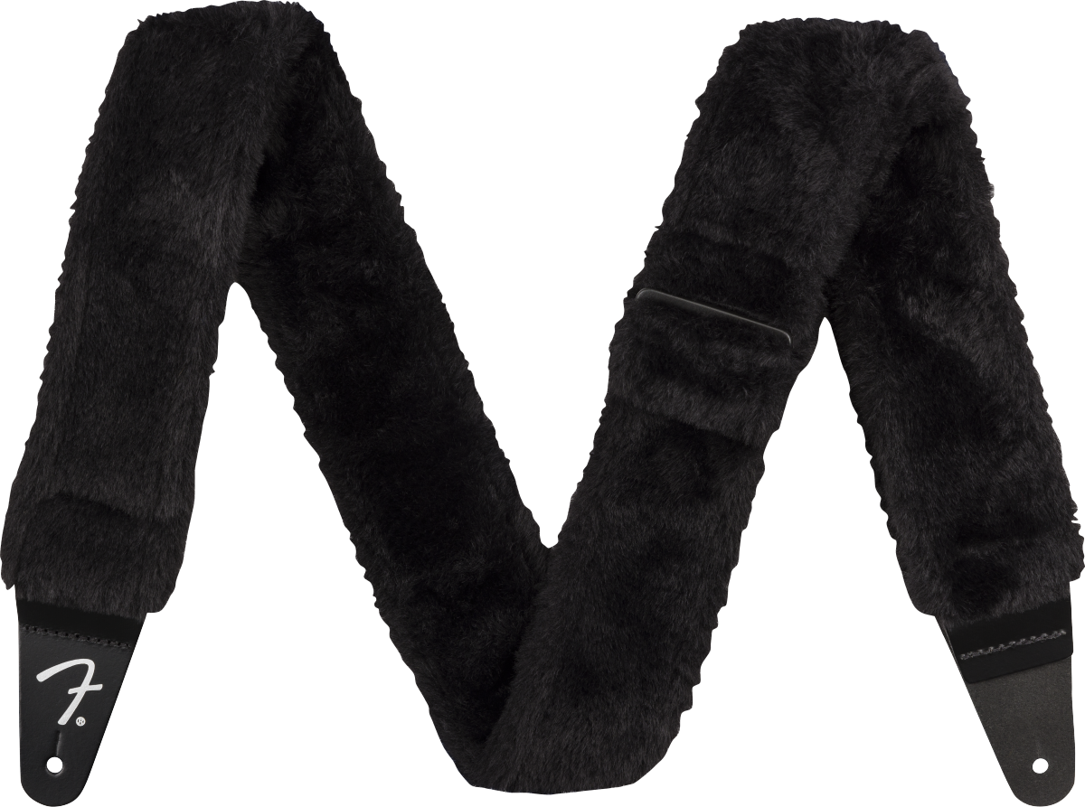 Poodle Plush Strap - Black