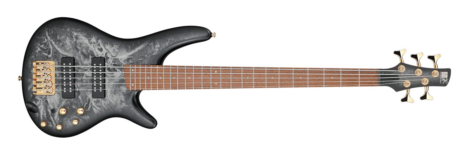 Ibanez SR305EDX Bass Guitar - Black Ice Frozen Matte