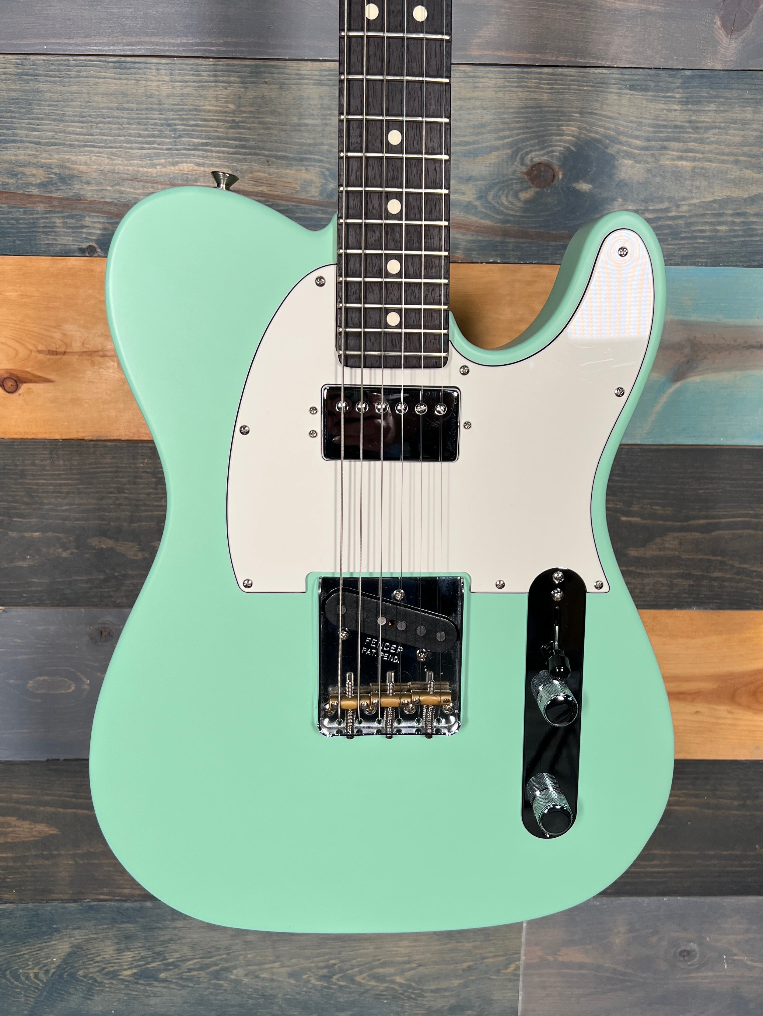USED Fender American Performer Telecaster Hum - Satin Seafoam Green