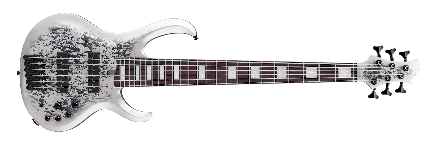 Ibanez BTB Standard 6-String Electric Bass - Silver Blizzard Matte