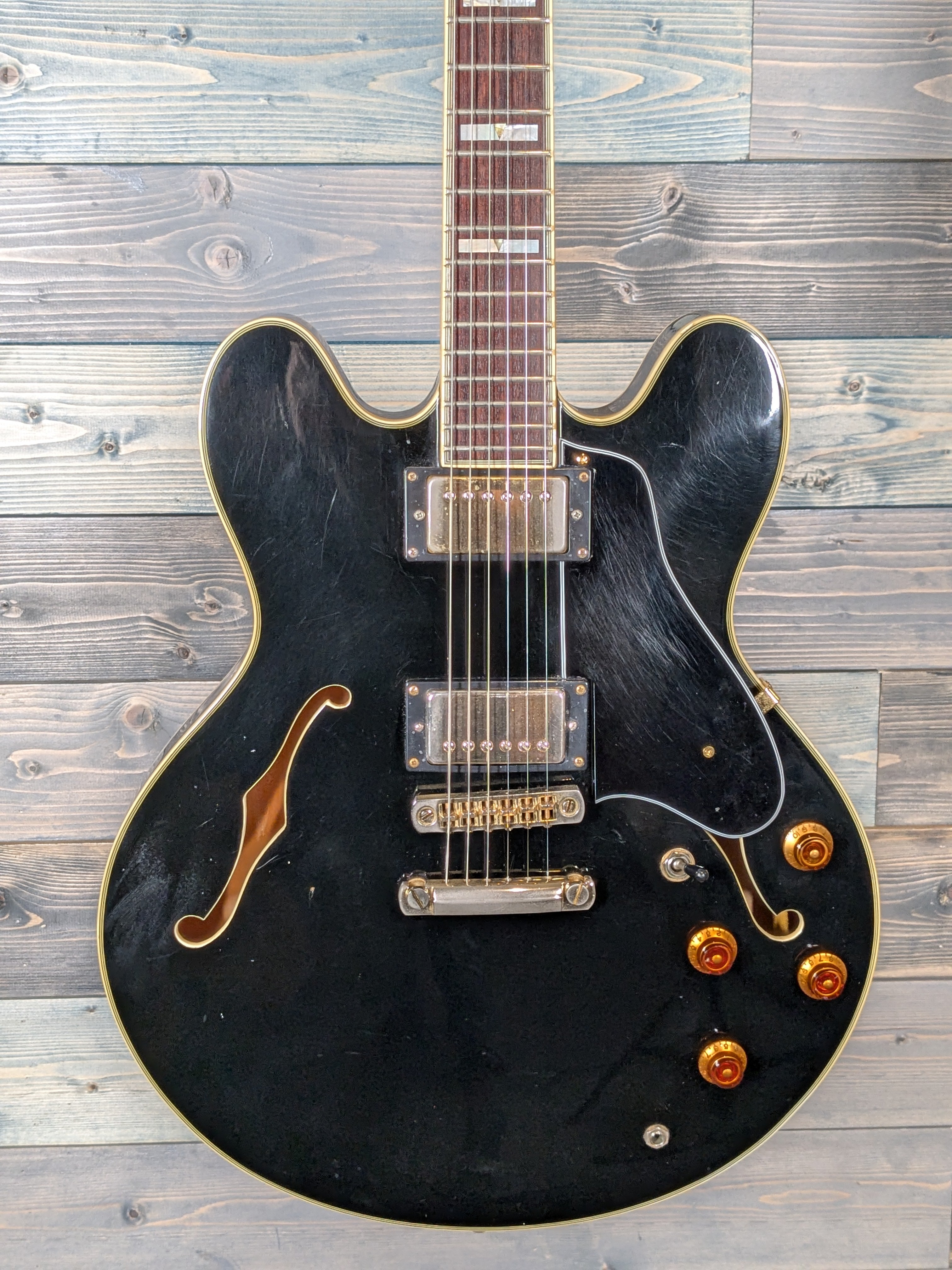 USED Epiphone Made in Korea Sheraton II Electric Guitar - Black