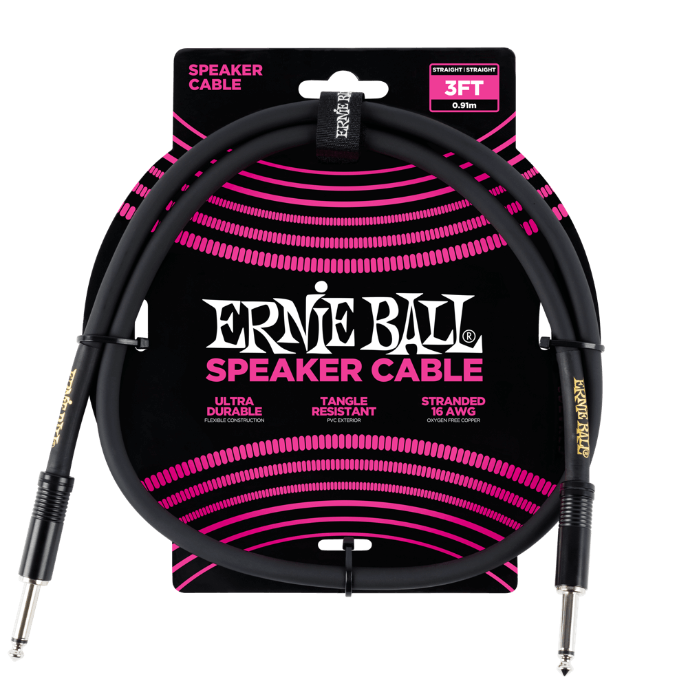 Ernie Ball Speaker Cable 3ft