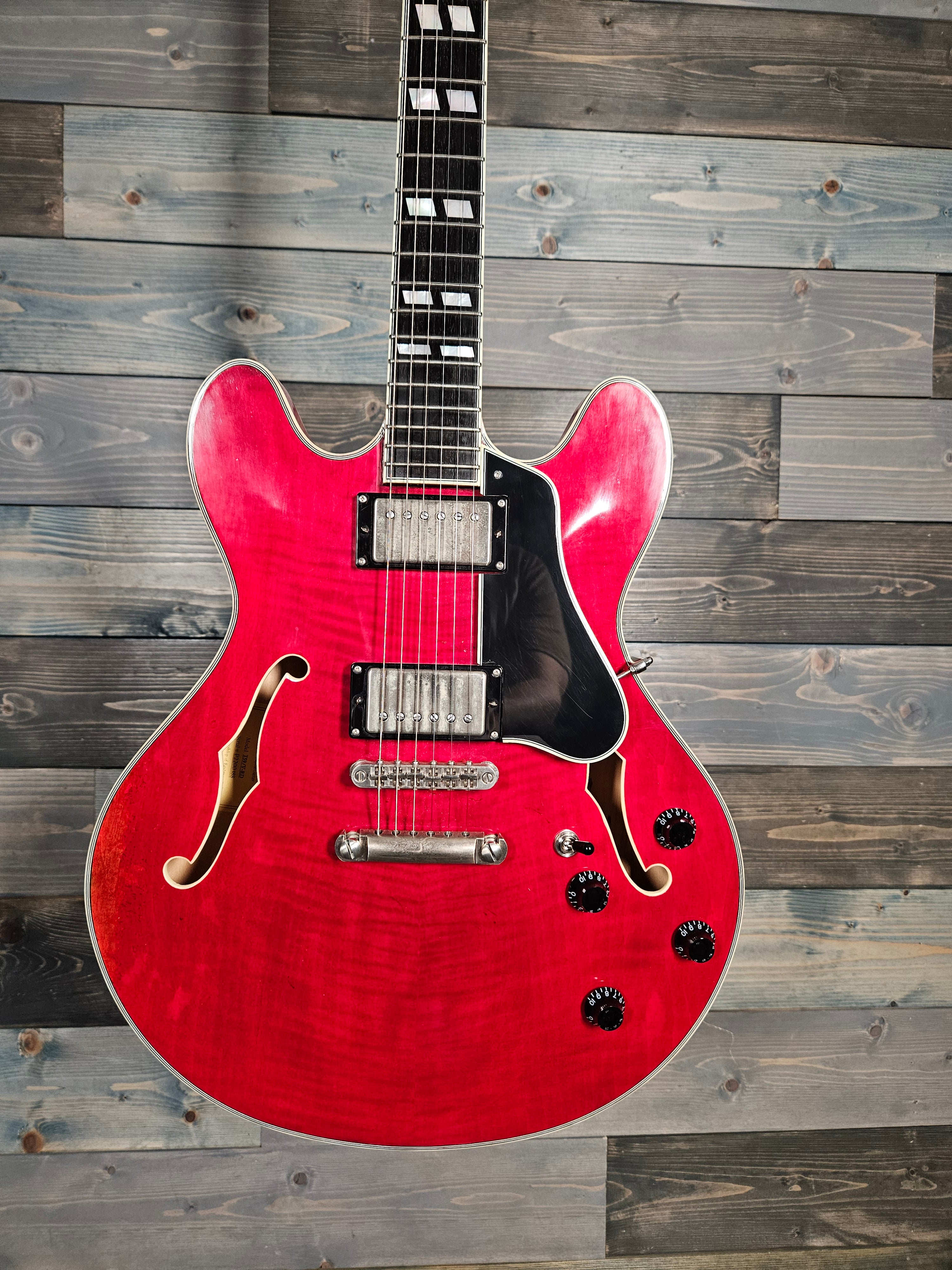 USED Eastman T59/V-RD Thinline Electric Guitar - Antique Red